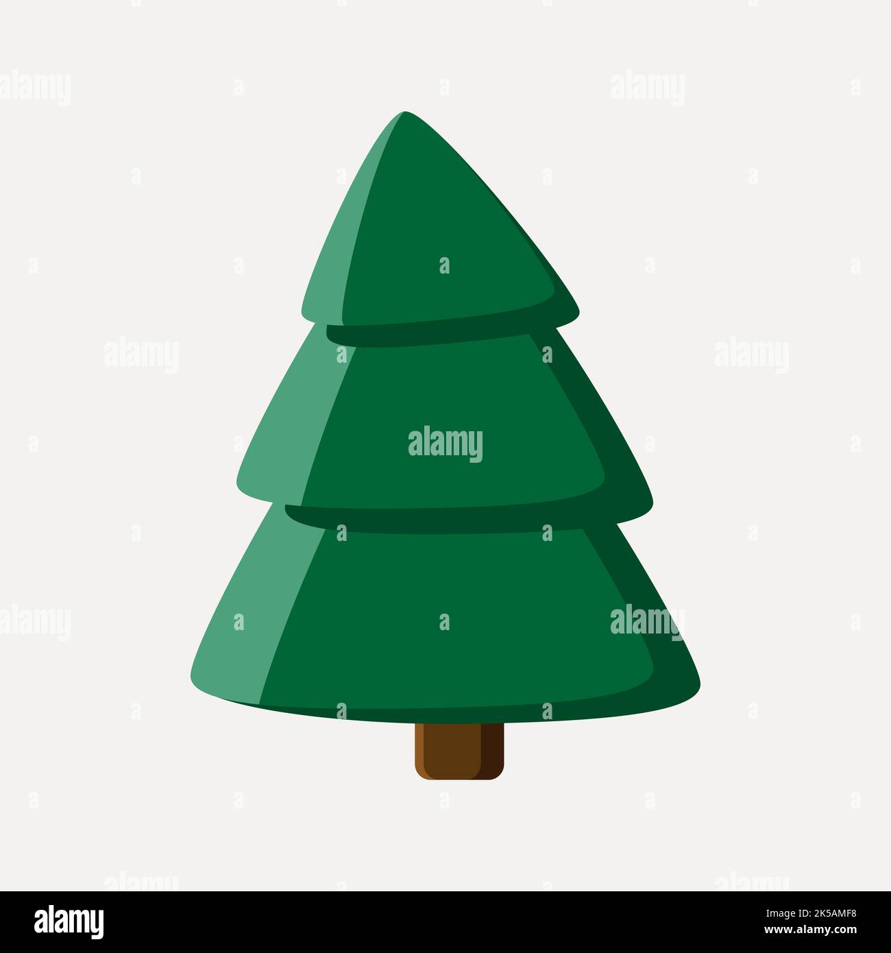 Christmas tree collage element, cute illustration vector Stock Vector