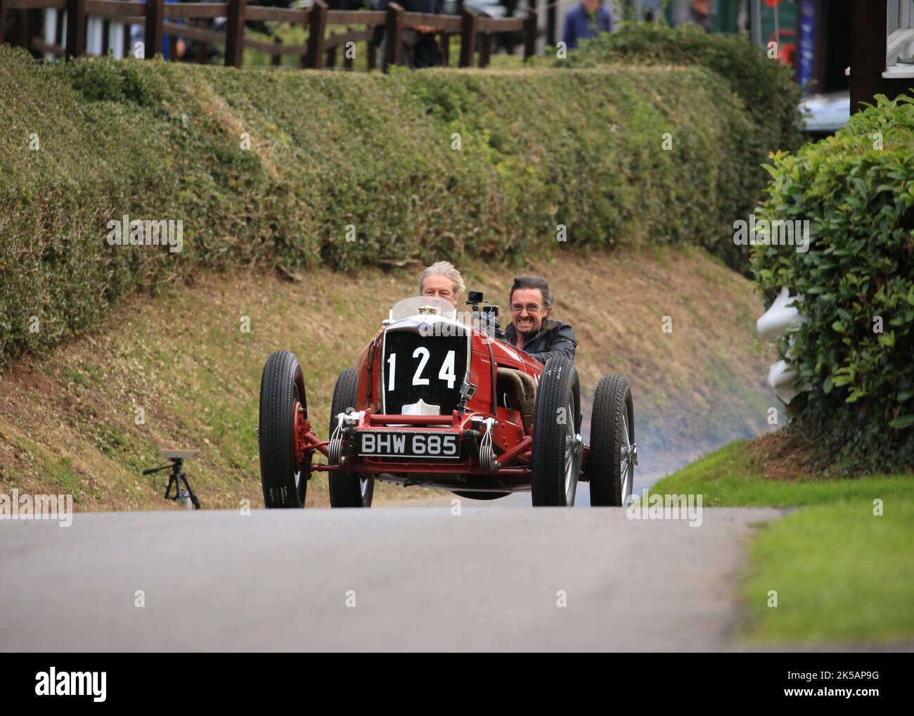 Richard Hammond In A Vintage Riley At Shelsley Walsh Speed Hillclimb