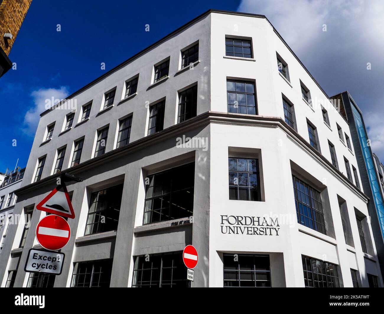 Fordham University London - Fordham University opened in London in 2002 & moved into the Fordham University London Centre at 2 Eyre St Hill in 2018. Stock Photo
