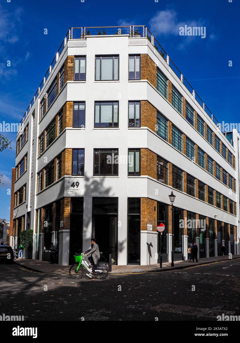 The Buckley Building Clerkenwell London. Redevelopment of a former 1930s warehouse building into modern office space. Architects Buckley Gray Yeoman. Stock Photo