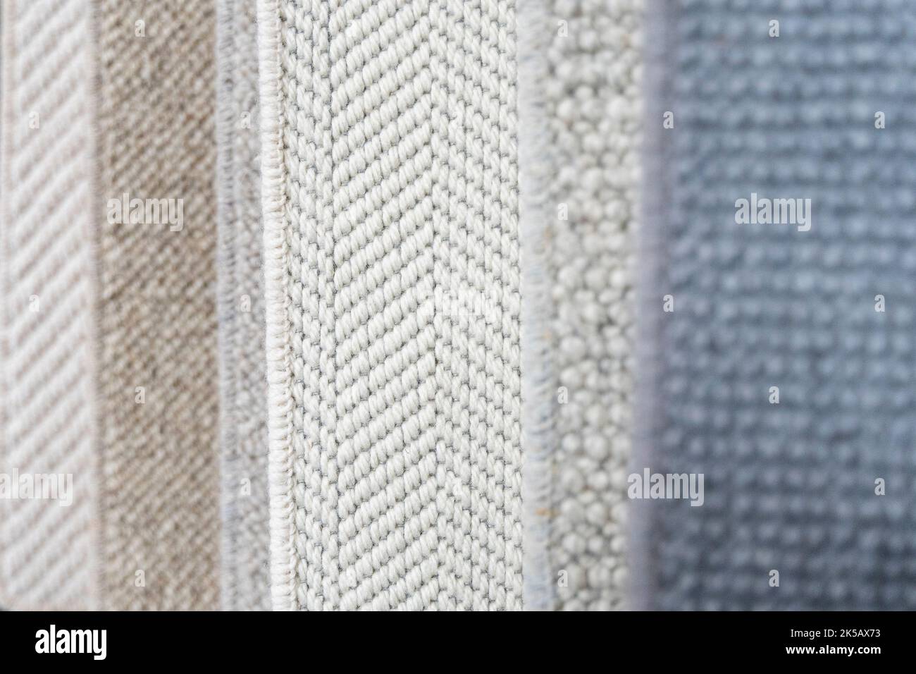 Carpet samples at a highend flooring showroom Stock Photo Alamy