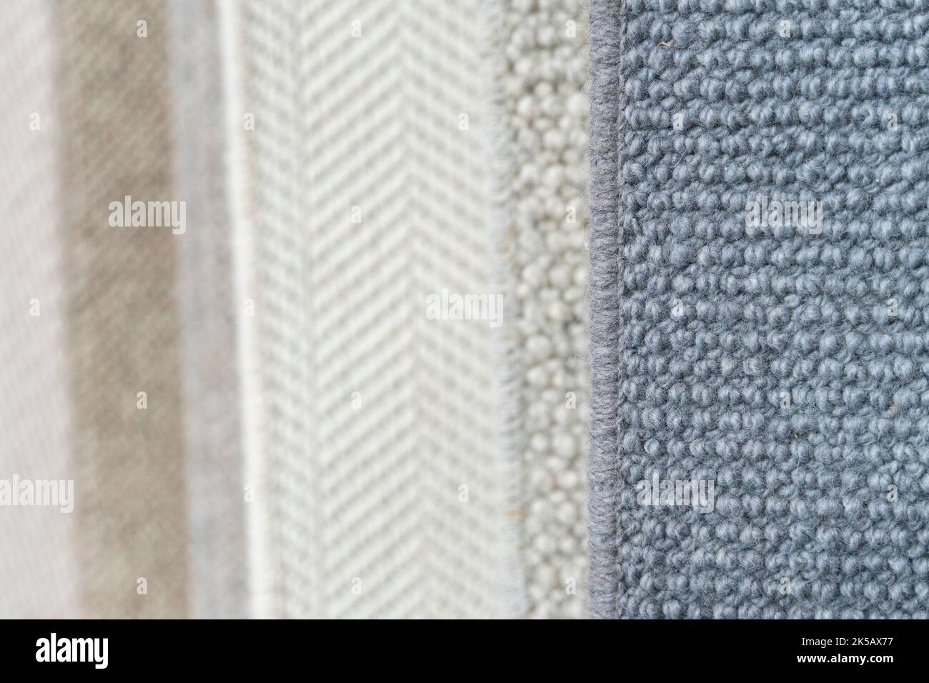 Carpet samples at a high-end flooring showroom Stock Photo - Alamy