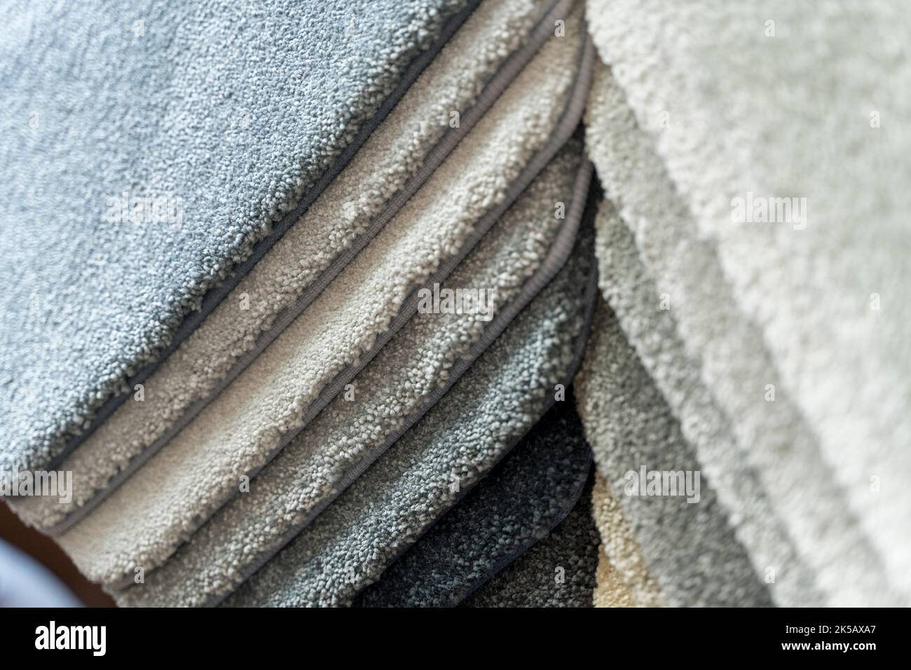 Carpet samples at a highend flooring showroom Stock Photo Alamy