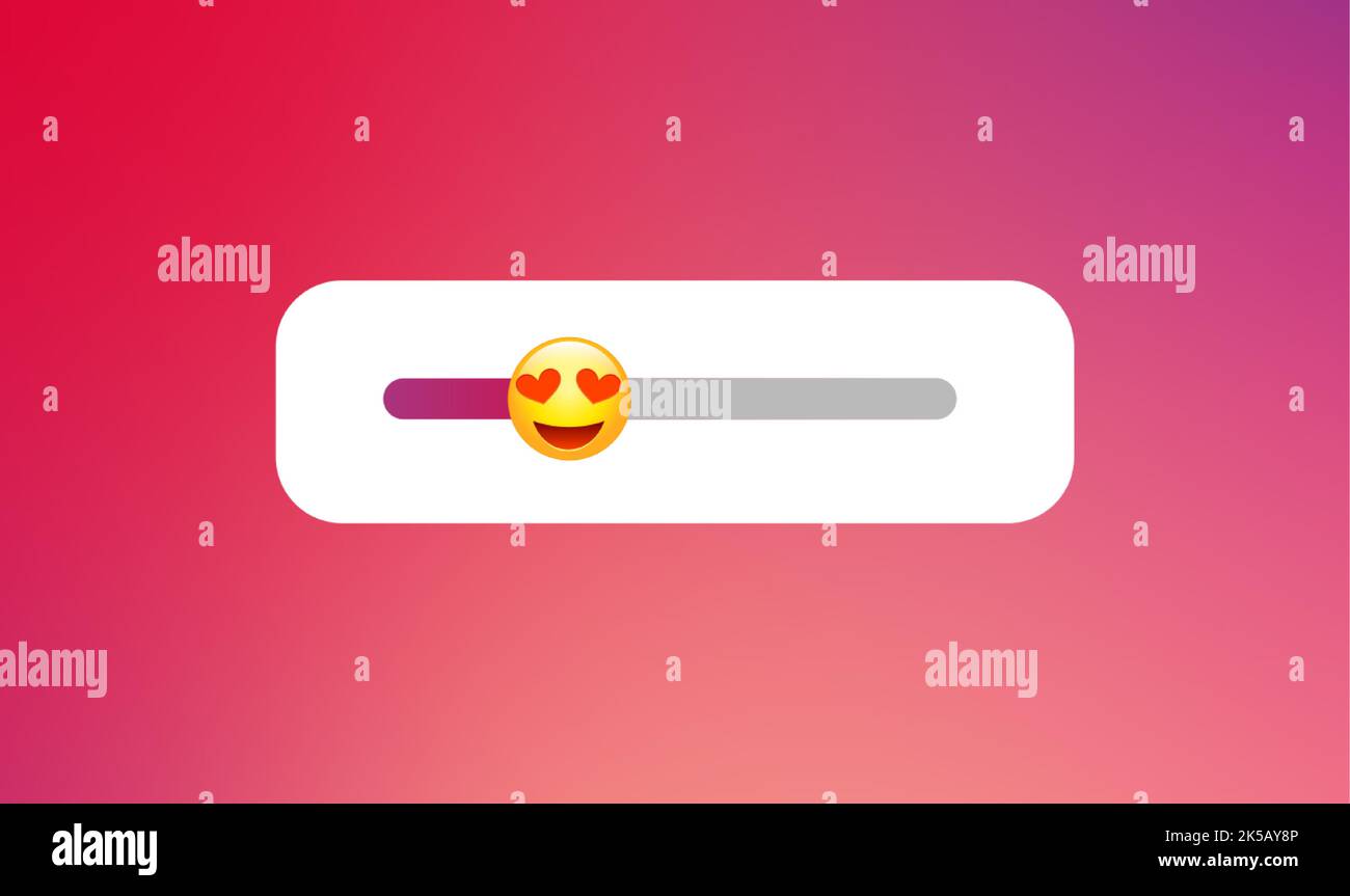 Answer slider Stories emotion poll template Vector story ui app