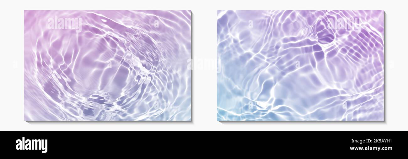 abstract blue purple water wave set, pure natural swirl pattern texture ...
