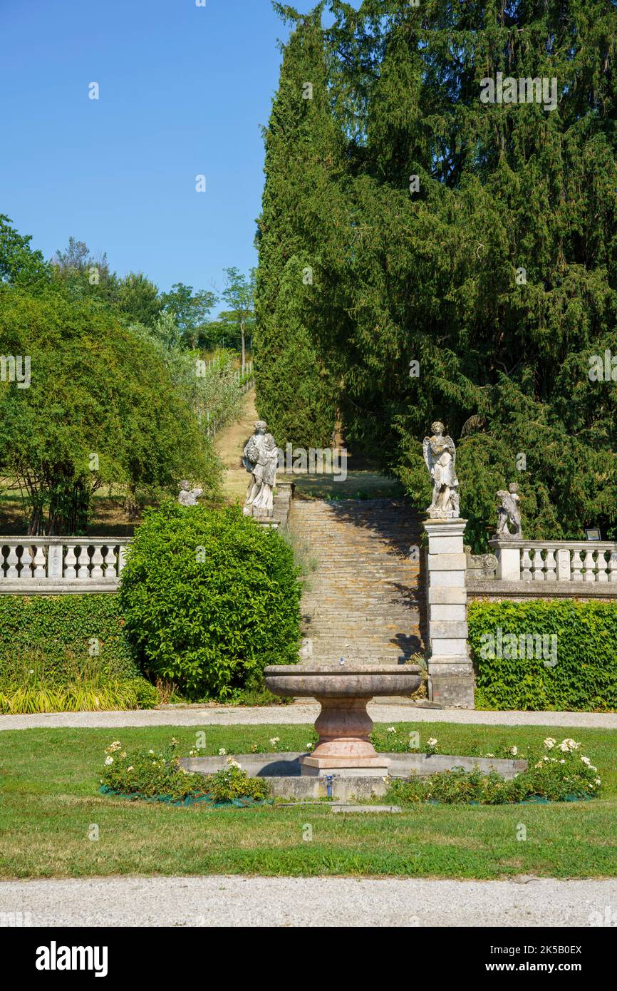 Historic villa at Abano Terme, Padua province, Italy Stock