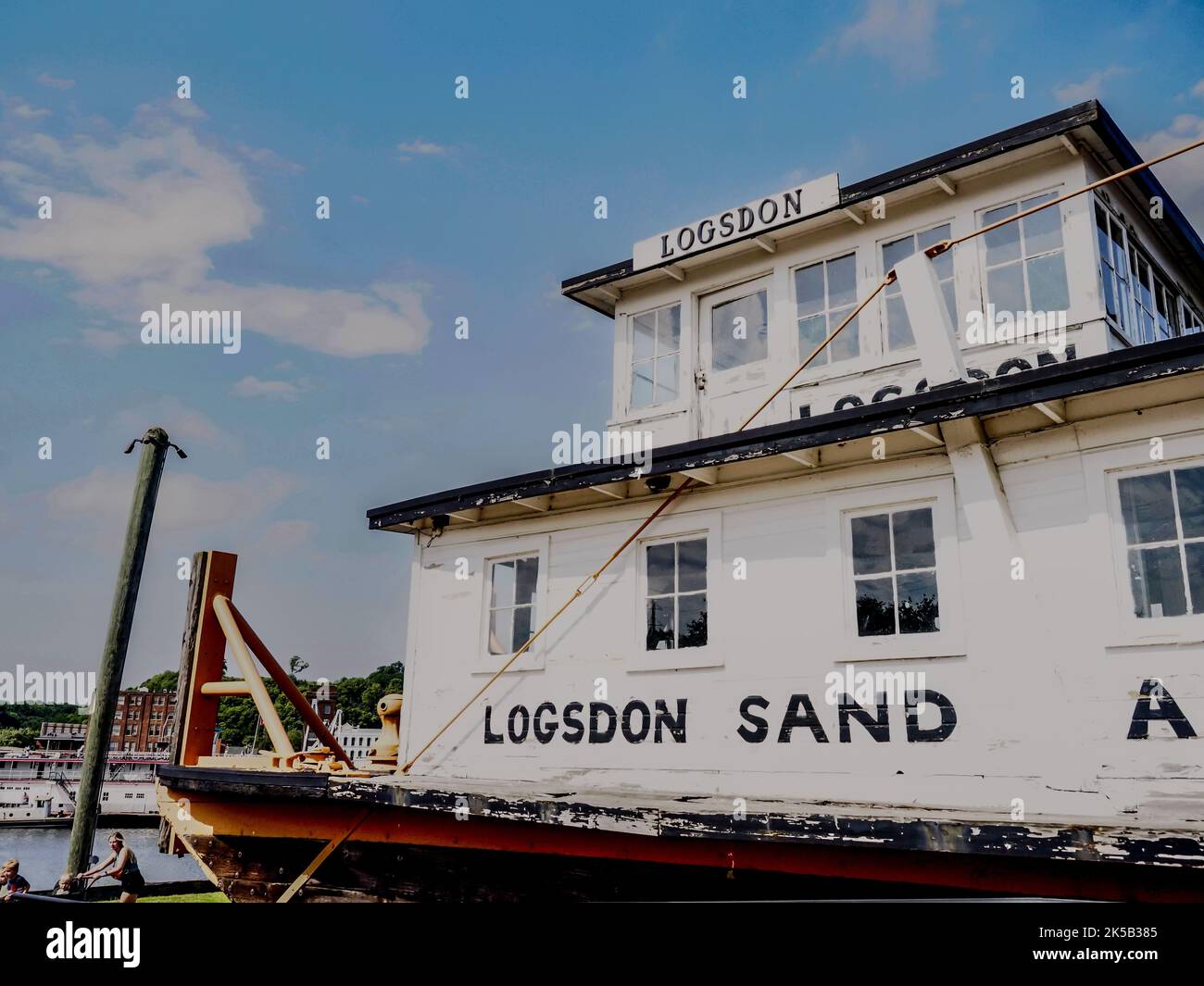 Dubuque Trolley Ride The boat at the National Mississippi River Museum and Aquarium in ...