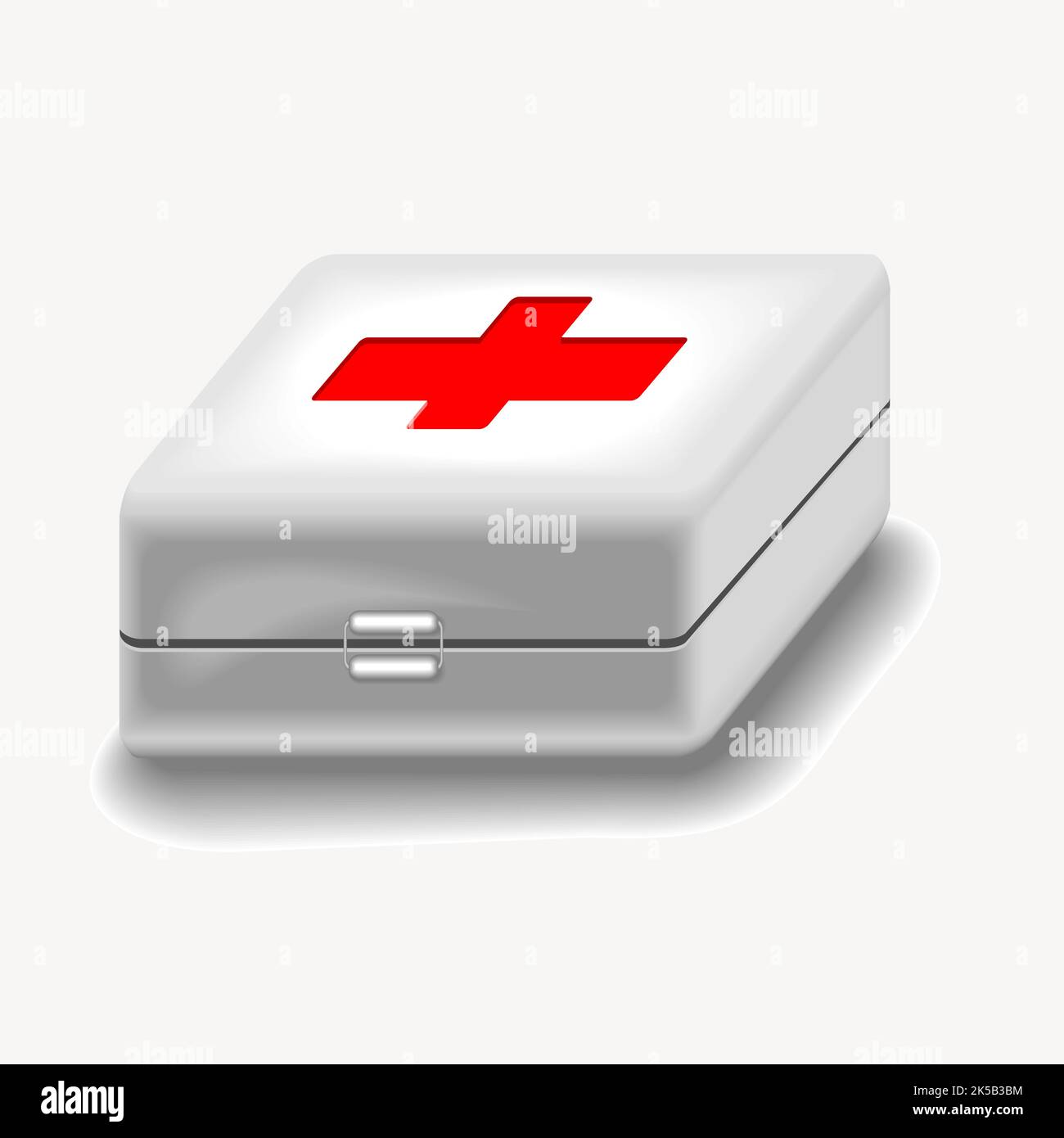 First aid box clipart, object illustration vector Stock Vector Image ...