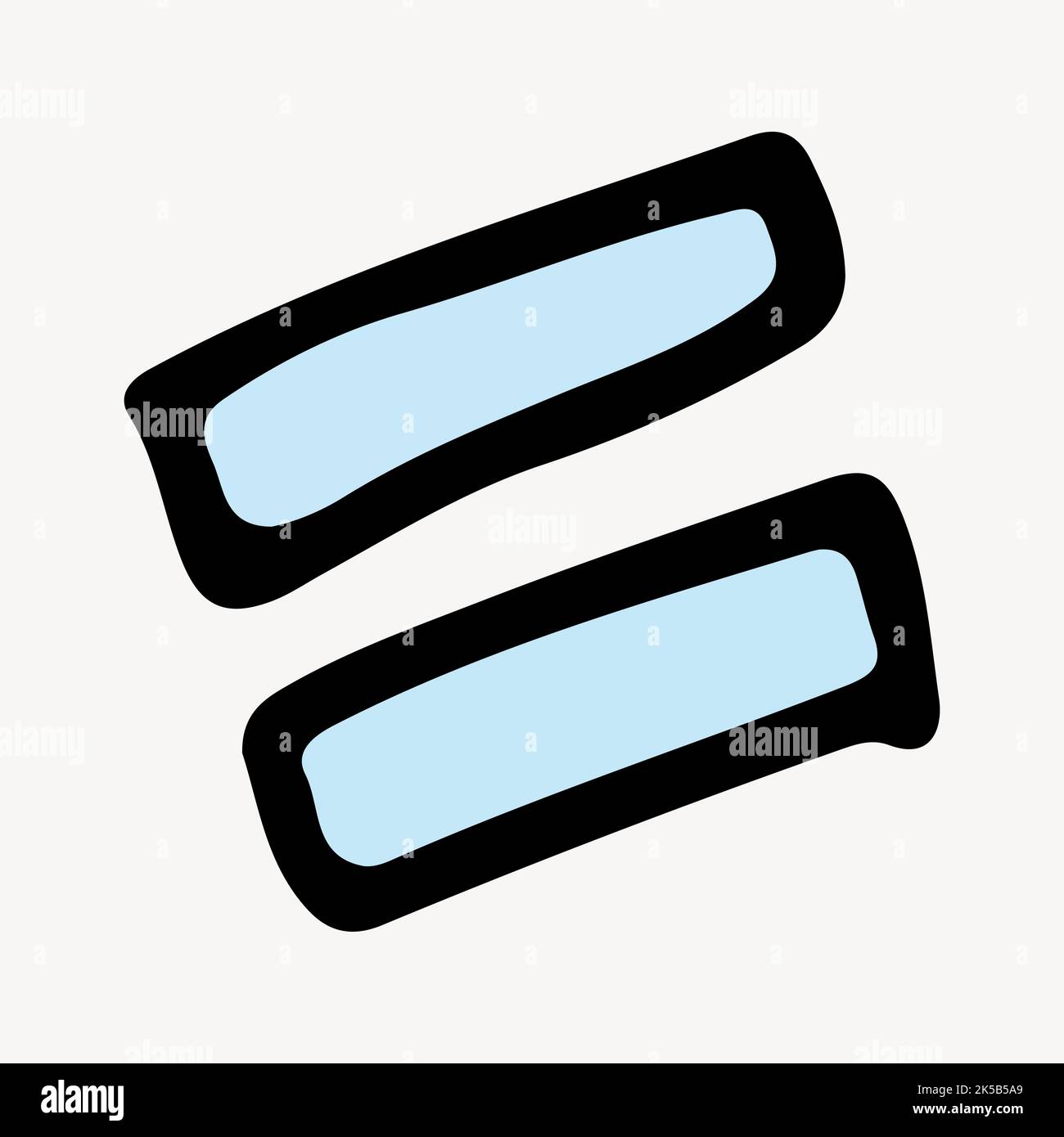 Equal to clipart, math symbol illustration vector Stock Vector Image ...