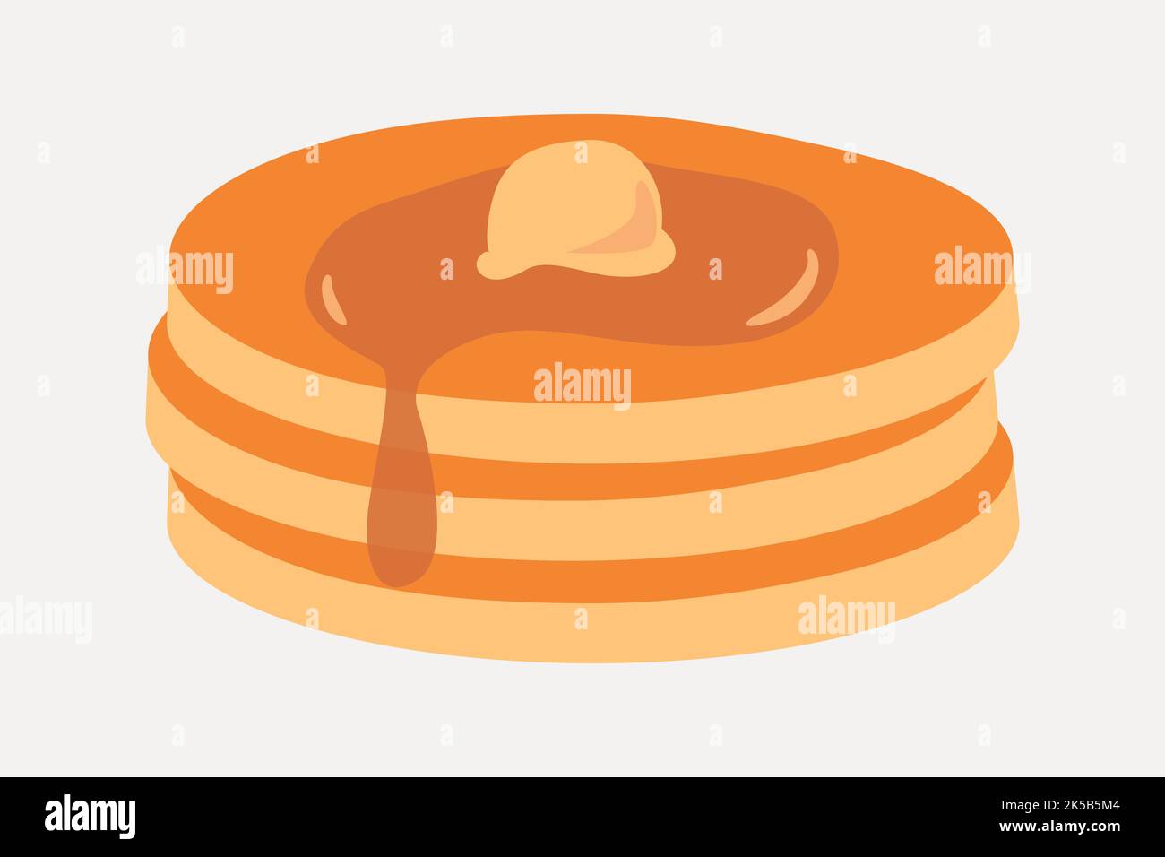 Pancake clipart, food illustration vector Stock Vector Image & Art Alamy