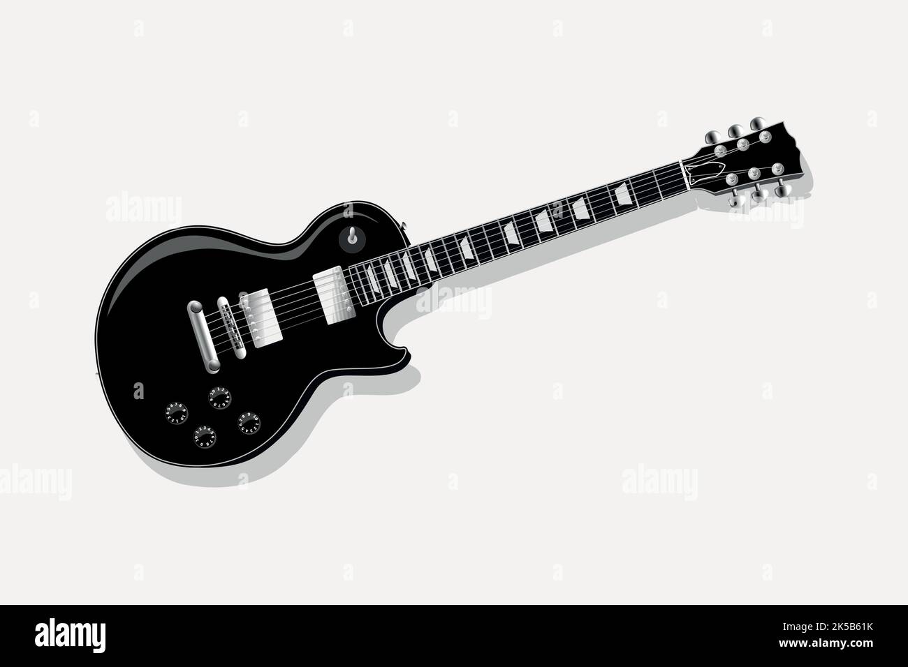 Electric guitar clipart, vector illustration vector Stock Vector Image