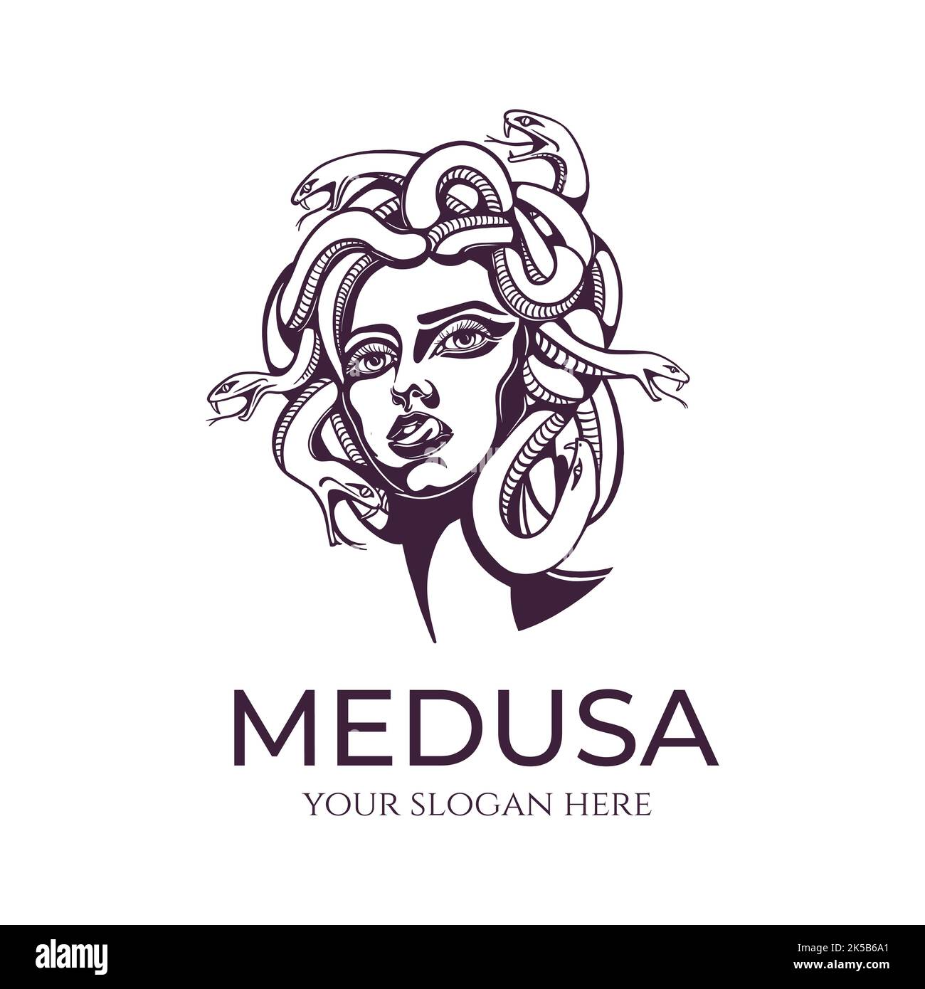Gorgon medusa greece Stock Vector Images - Alamy
