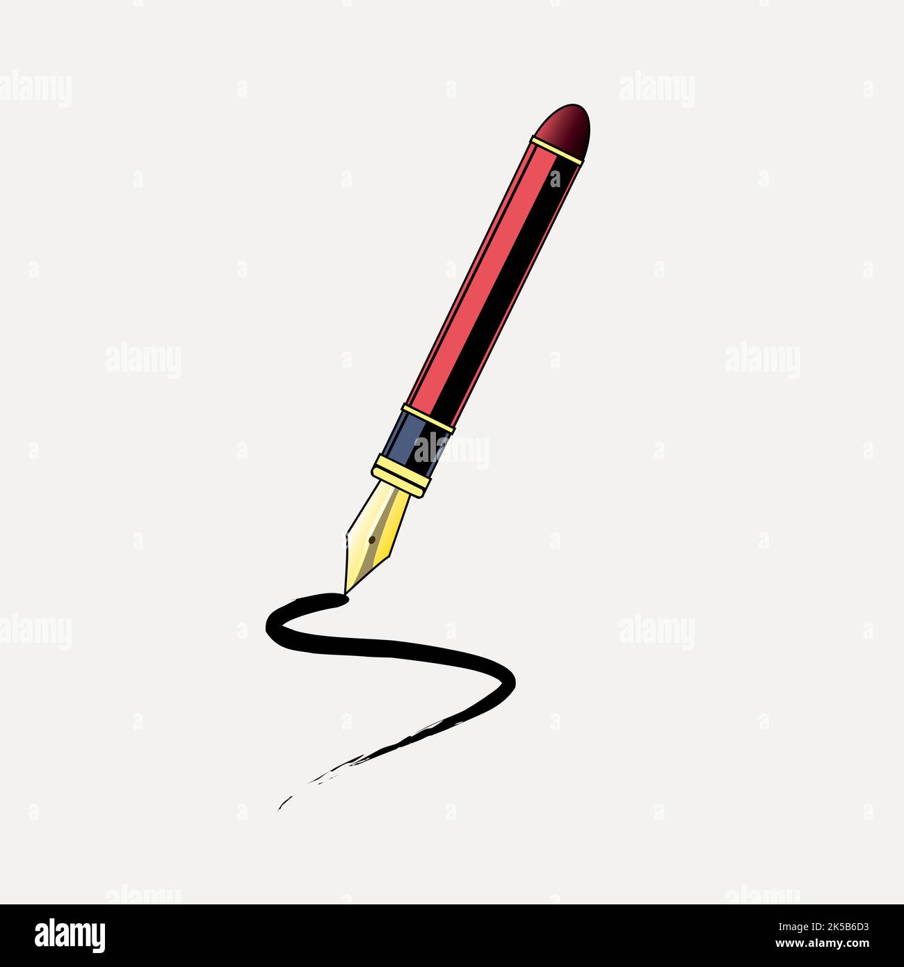 Fountain pen clipart, illustration vector Stock Vector Image & Art - Alamy