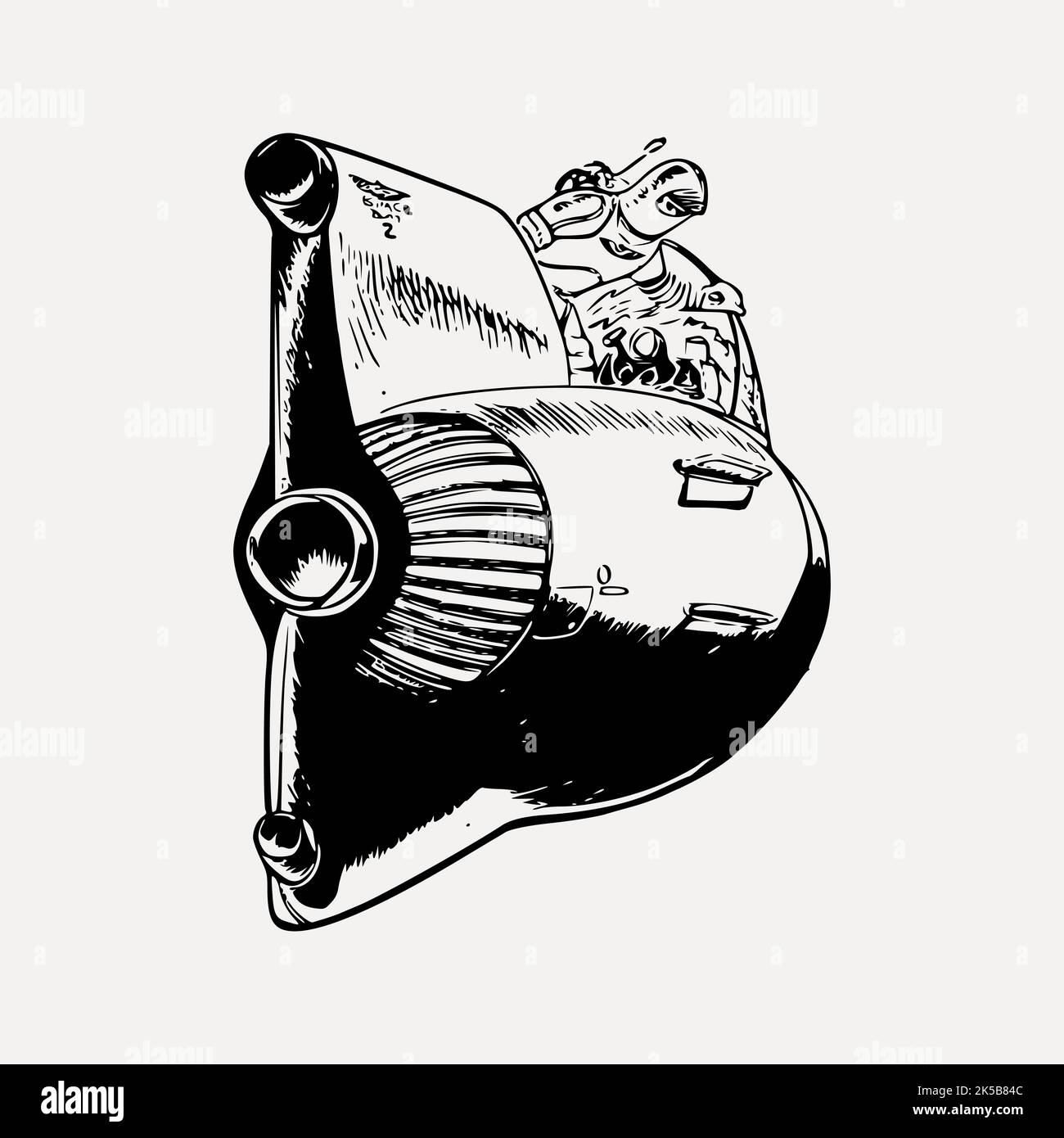 Rocket clipart, vintage illustration vector Stock Vector Image & Art ...