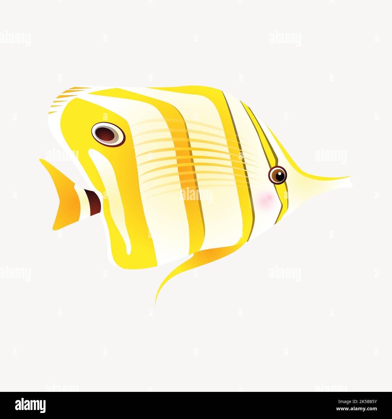 Butterfly fish clipart animal illustration vector Stock Vector Image