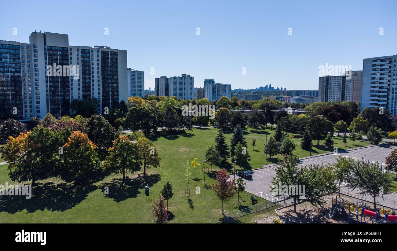 Aerial view high park in toronto hi-res stock photography and images ...