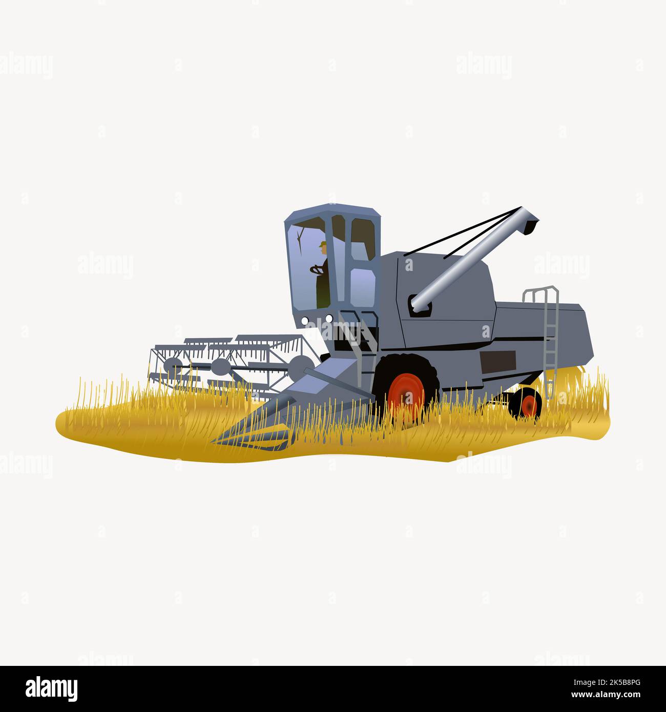 Farming tractor clipart, illustration vector Stock Vector Image & Art ...