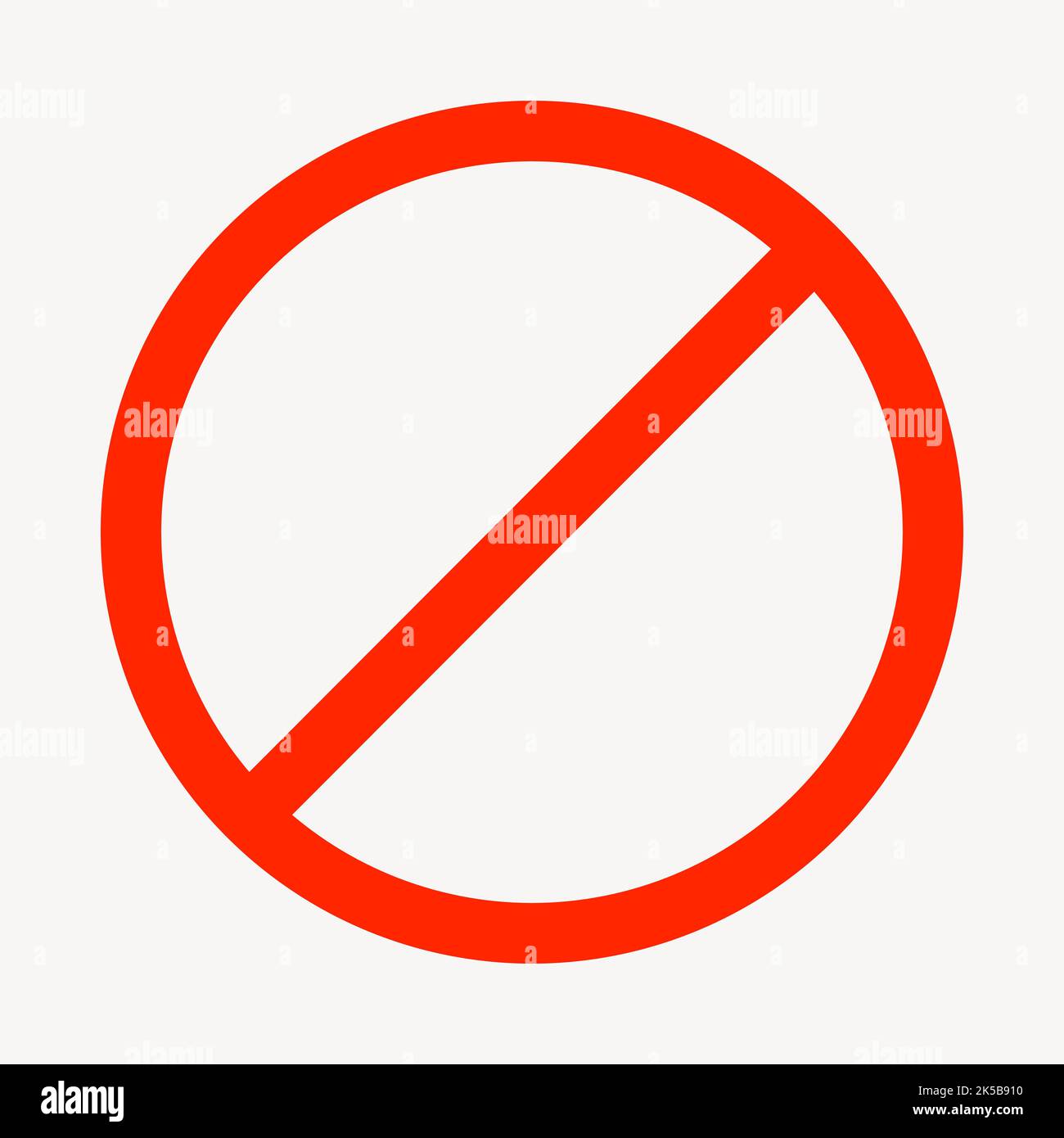 Ban sign clipart, symbol illustration vector Stock Vector Image & Art