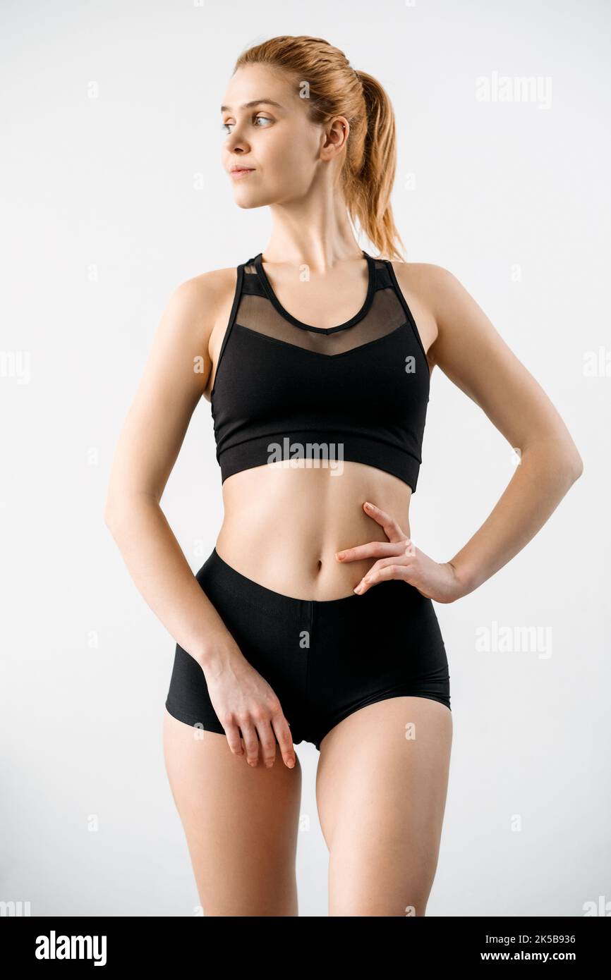 Crop top and shorts hi-res stock photography and images - Alamy