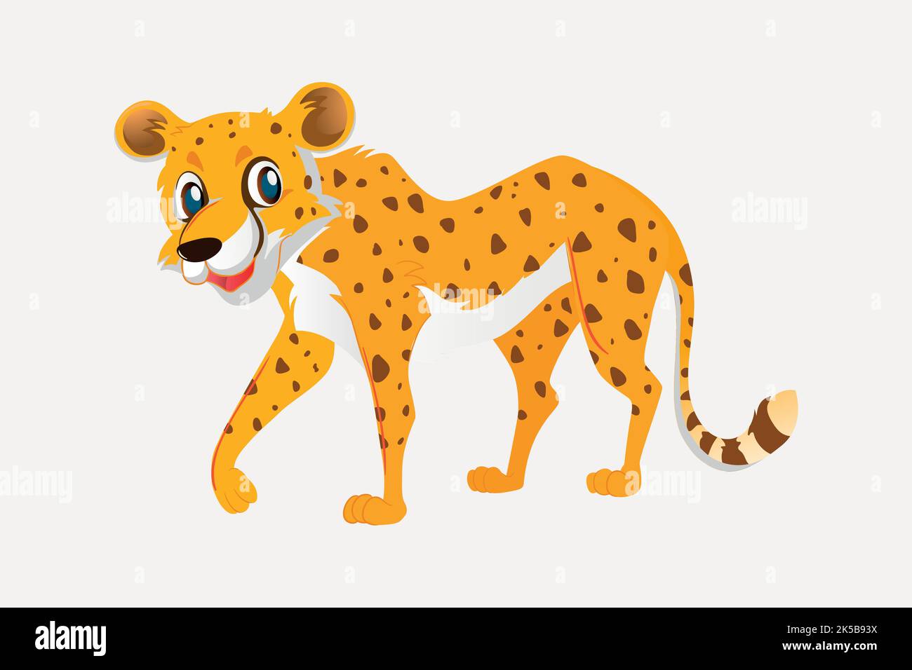Leopard clipart, animal illustration vector Stock Vector Image & Art ...