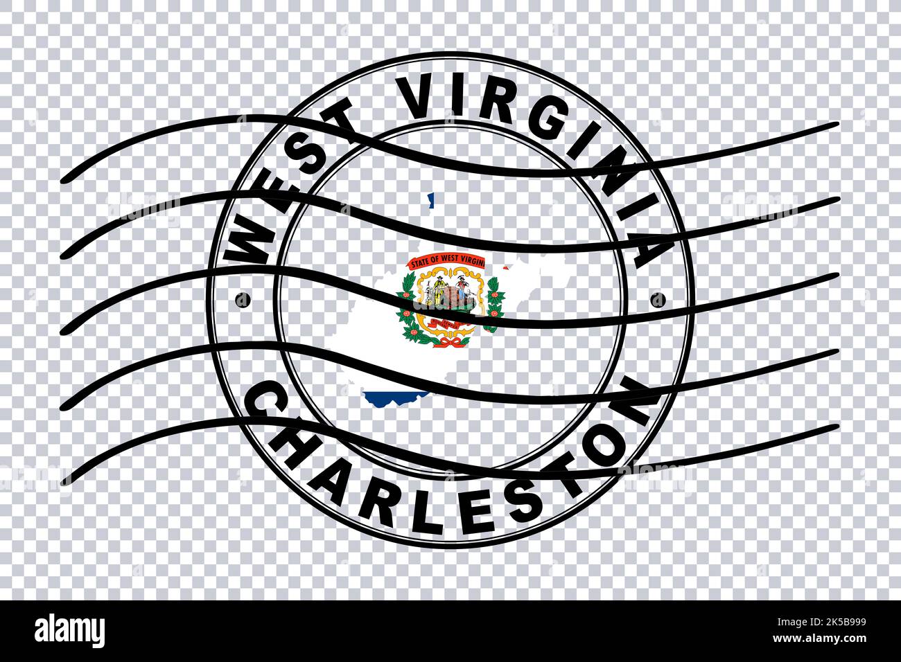 West Virginia Airport Map Hi Res Stock Photography And Images Alamy Map Of West Virginia Postal Passport Stamp Travel Stamp Clipping Path 2K5B999 