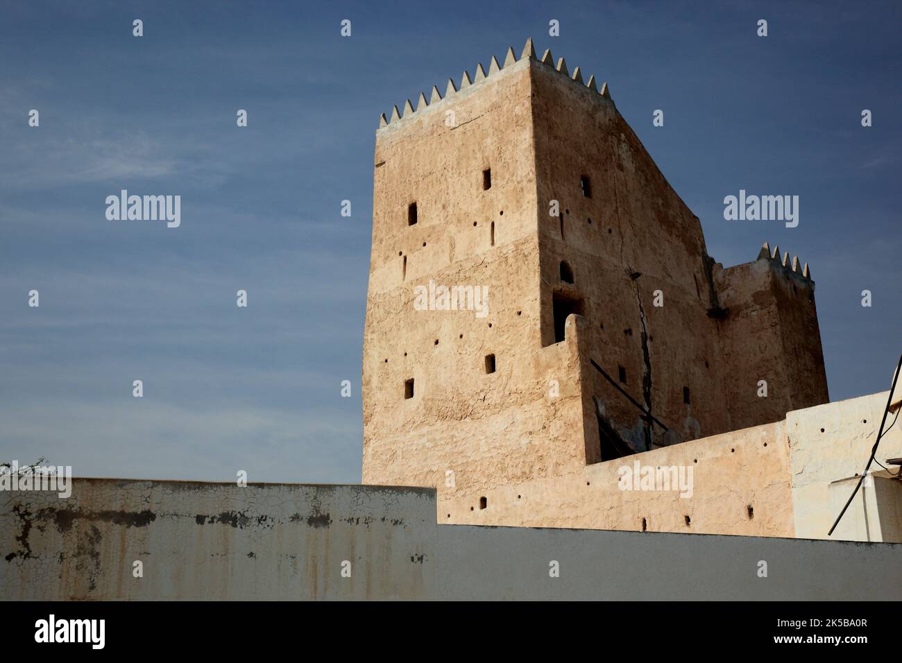 Umm Salal Mohammed, ein ehemaliges Fort aus dem 19. Jahrhundert, Katar, Qatar Stock Photo