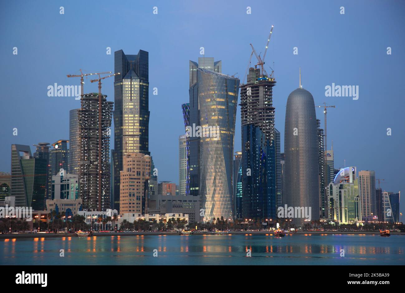 Skyline von Doha, Qatar, Katar Stock Photo Alamy