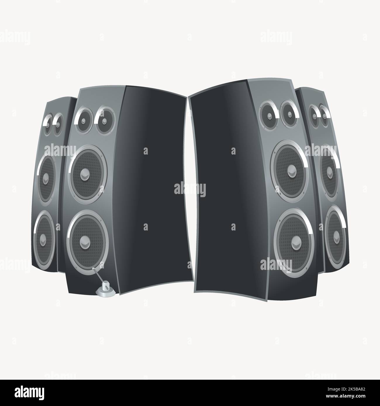 Speakers clipart, illustration vector Stock Vector Image & Art Alamy