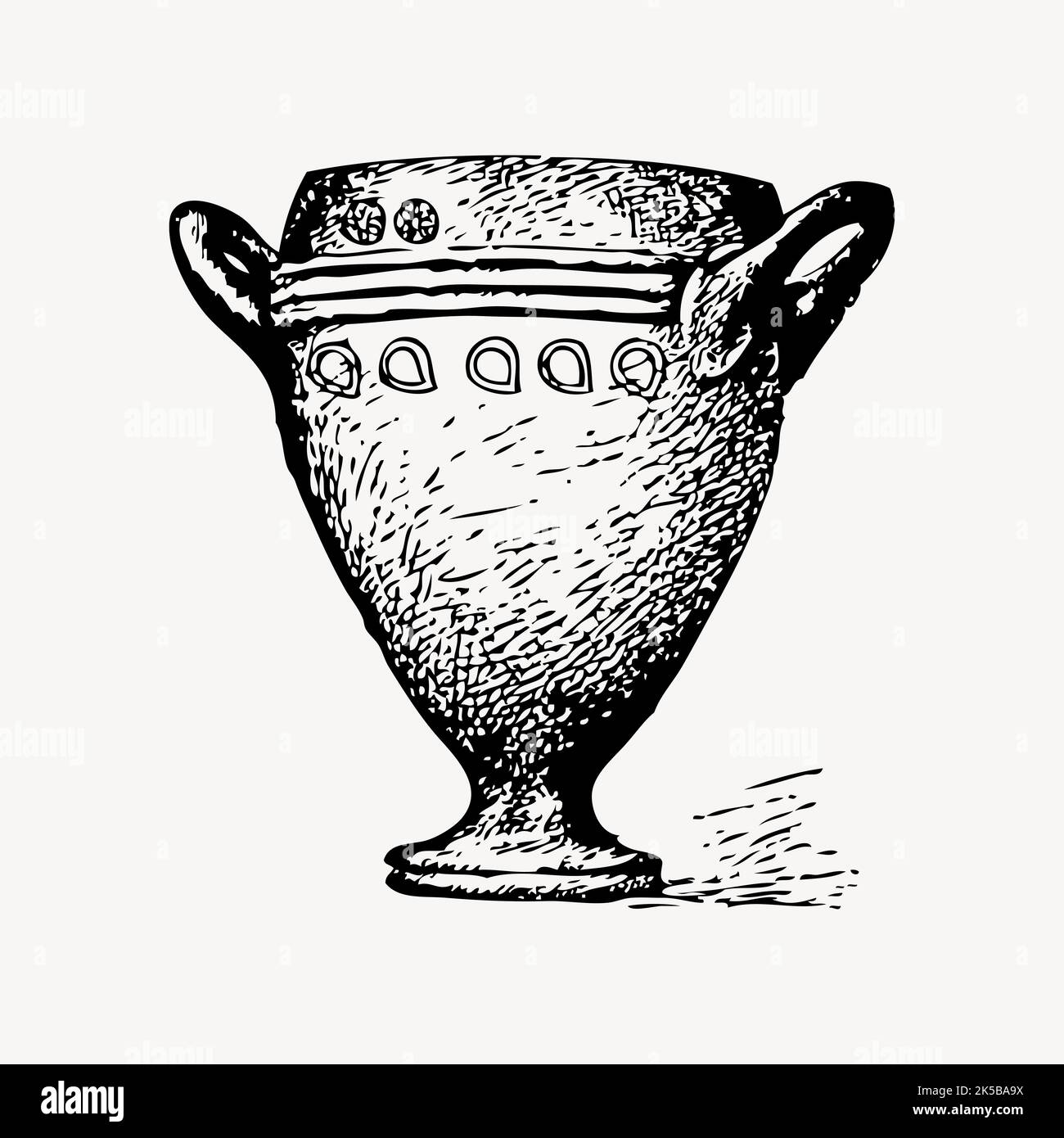 Vintage goblet drawing, illustration vector Stock Vector Image & Art