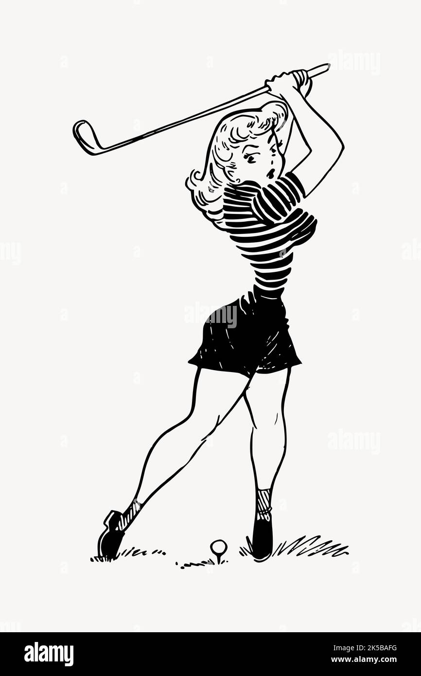 Girl Golf Clip Art