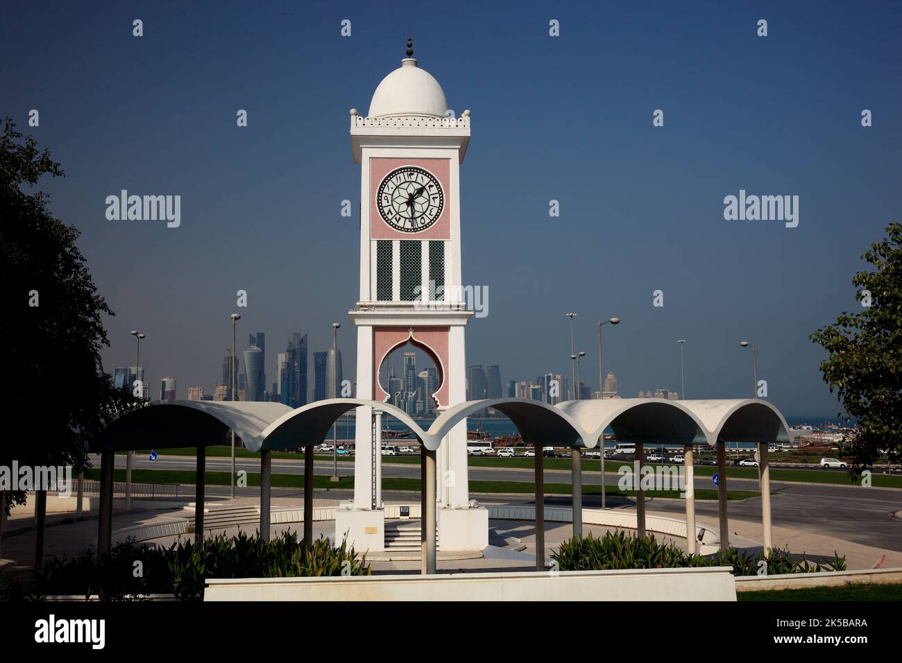 Uhrturm am ClockTowerSquara, Doha, Qatar, Katar Stock Photo Alamy