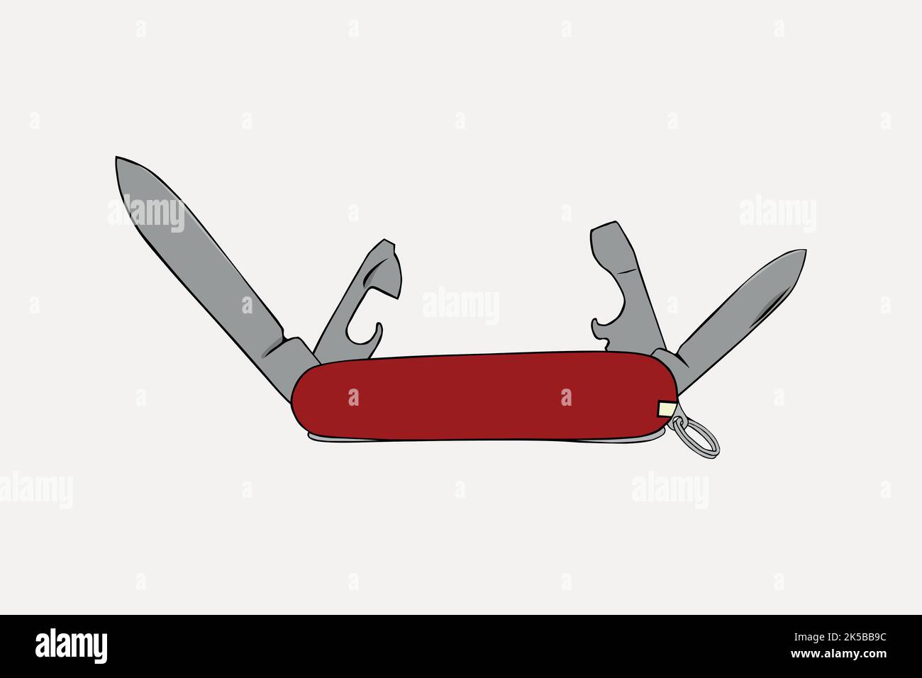 Multi tool pocket knife clipart, camping tool illustration vector Stock  Vector Image & Art - Alamy