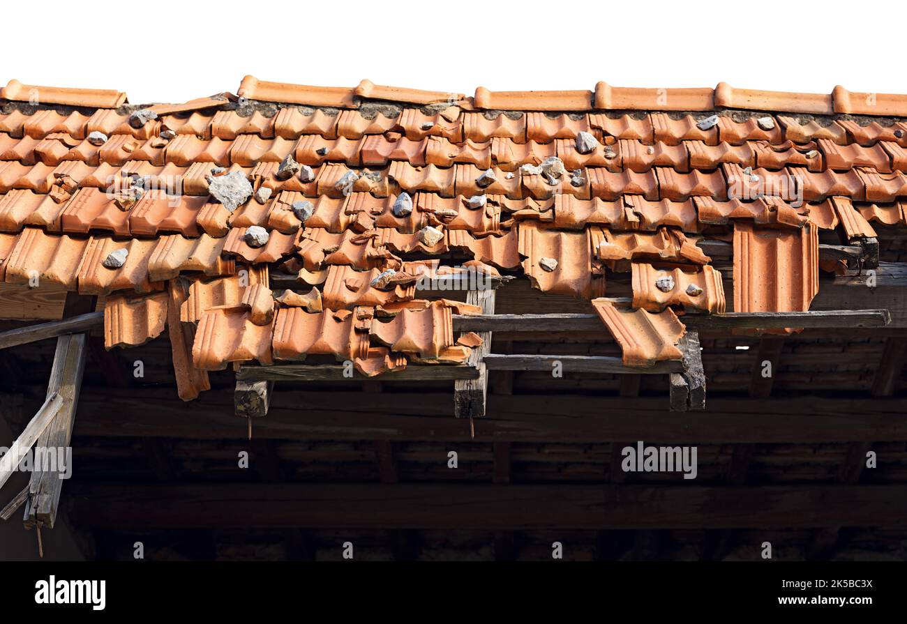 Broken terracotta tiles hi-res stock photography and images - Alamy