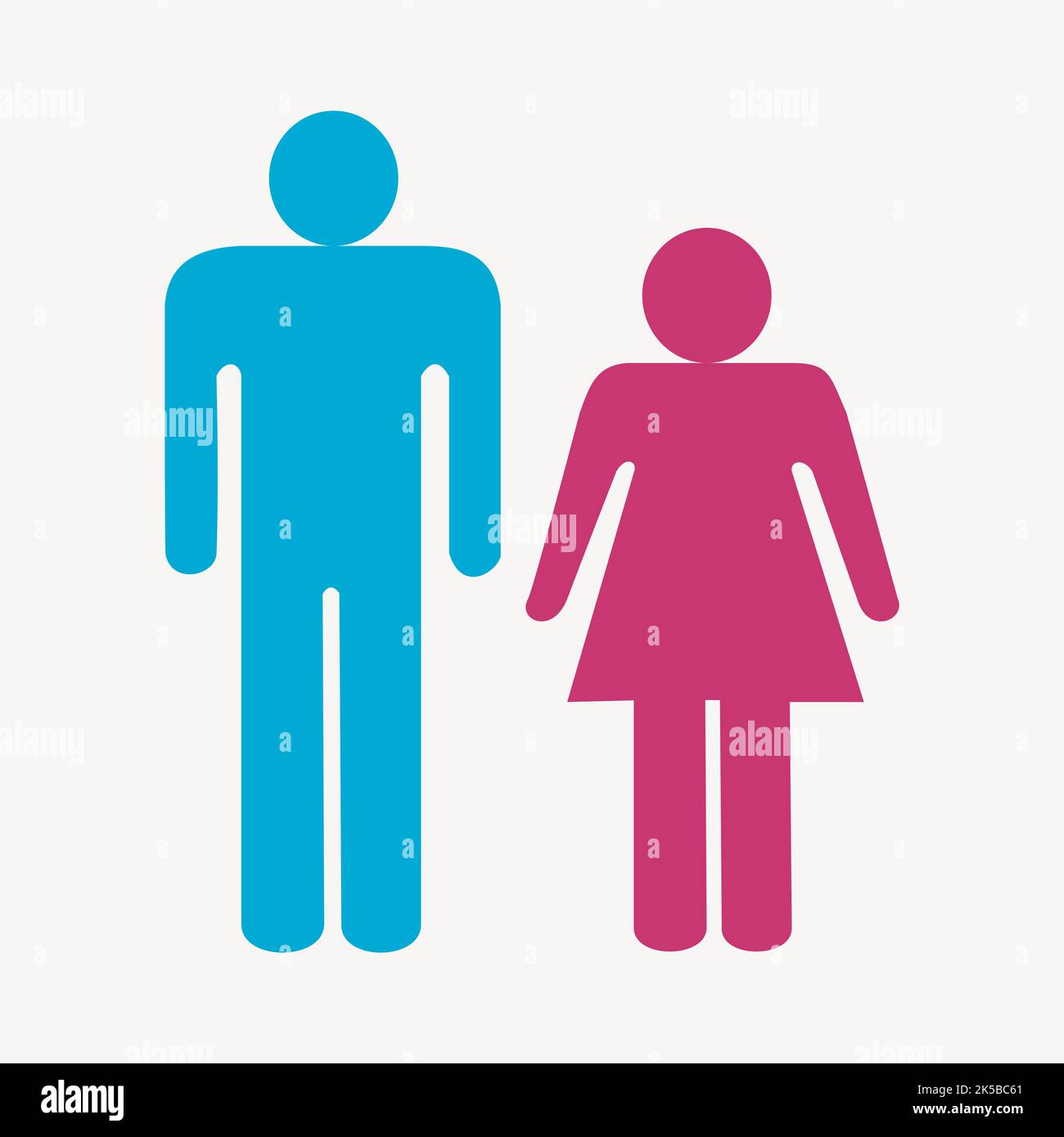 Man & woman symbol collage element illustration vector Stock Vector ...