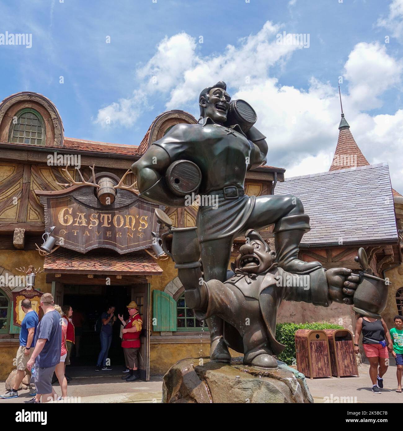 Orlando, FL USA - May11, 2019: Gastons Tavern restaurant  at Walt Disney World Magic Kingdom in Orlando, Florida. Stock Photo
