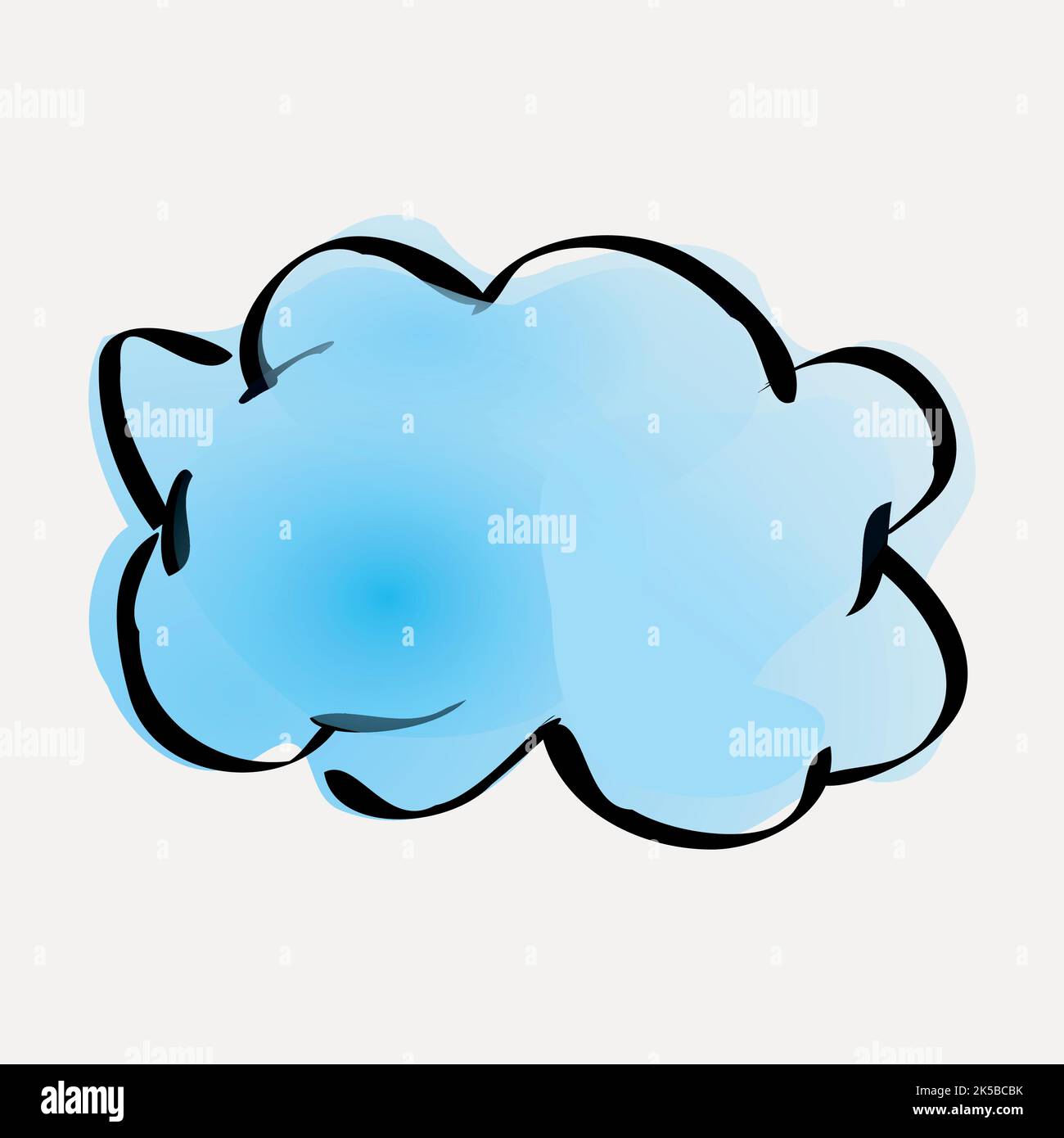 Cloud doodle clipart, illustration vector Stock Vector Image & Art - Alamy