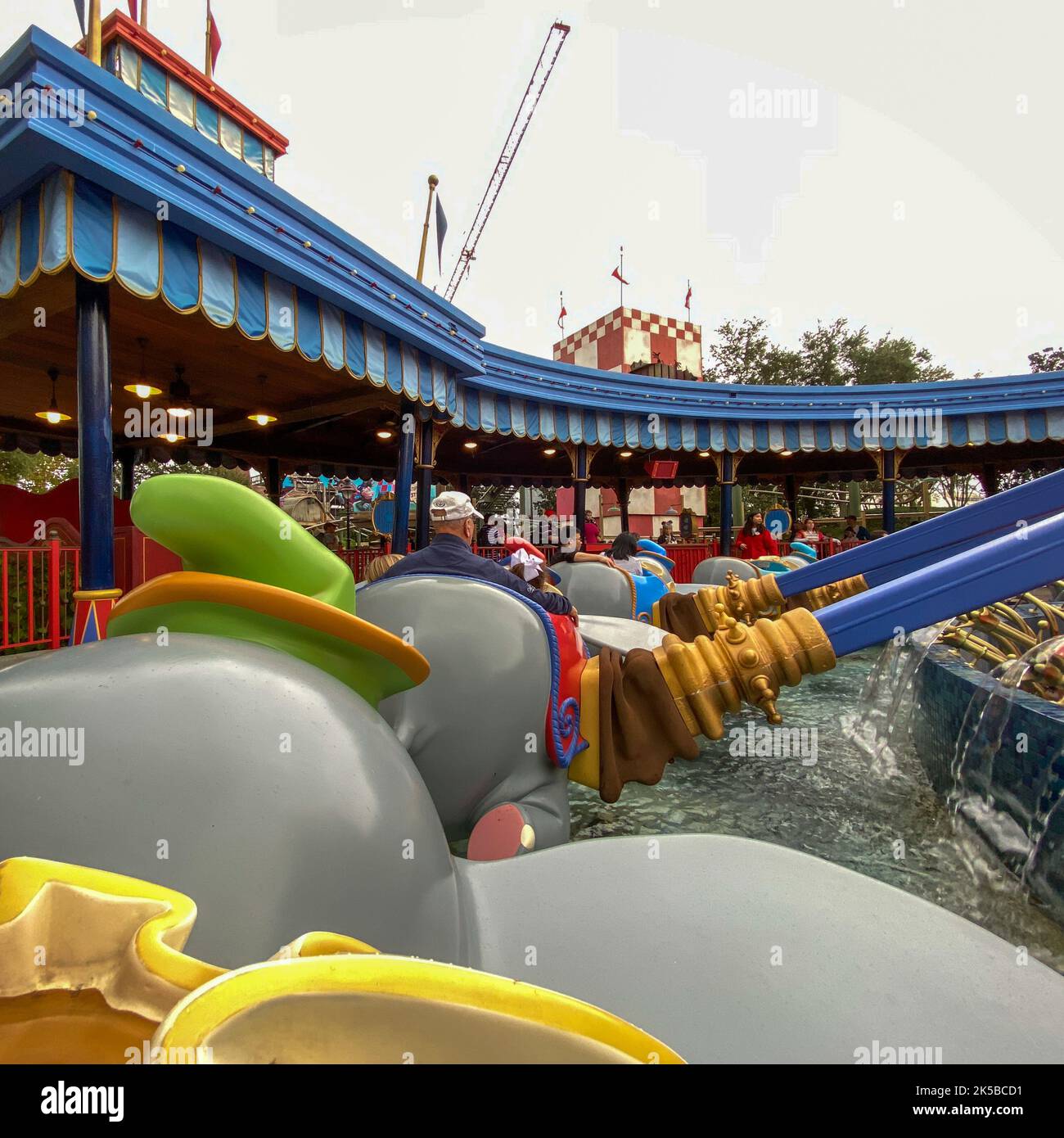 Orlando, FL USA December 21, 2019 Dumbo the flying elephant ride at