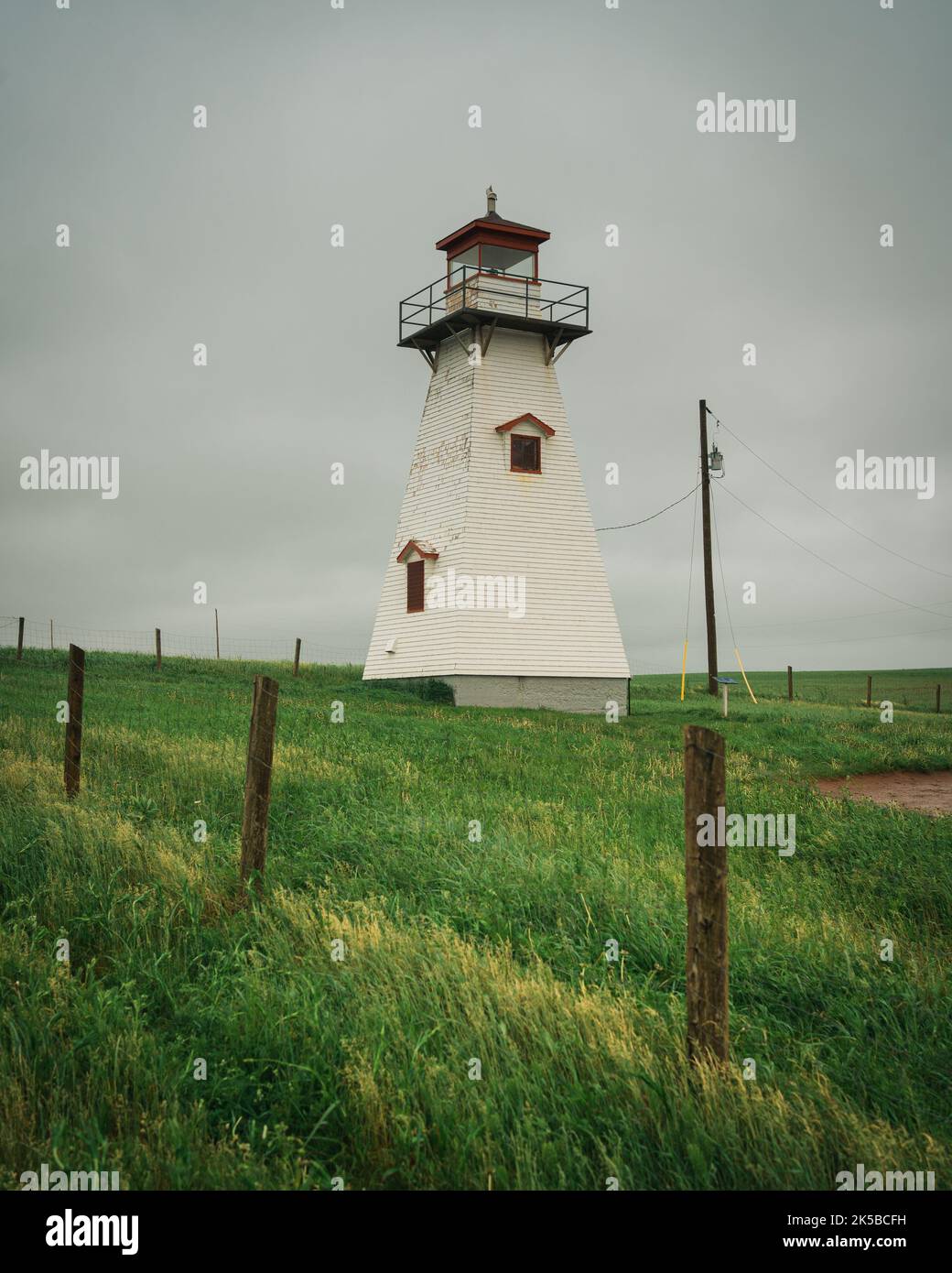 Cape Tryon Lighthouse, French River, Prince Edward Island, Canada Stock ...