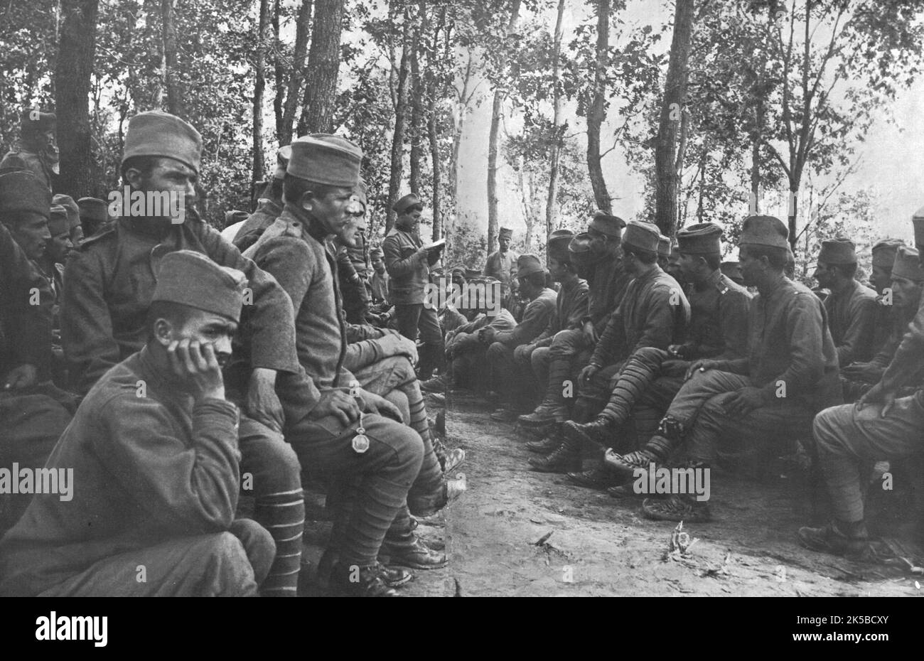 Document Ancien - Groupe De Soldats Serbes 1915 - Issu De Magazine - 14-18 (Bon état)