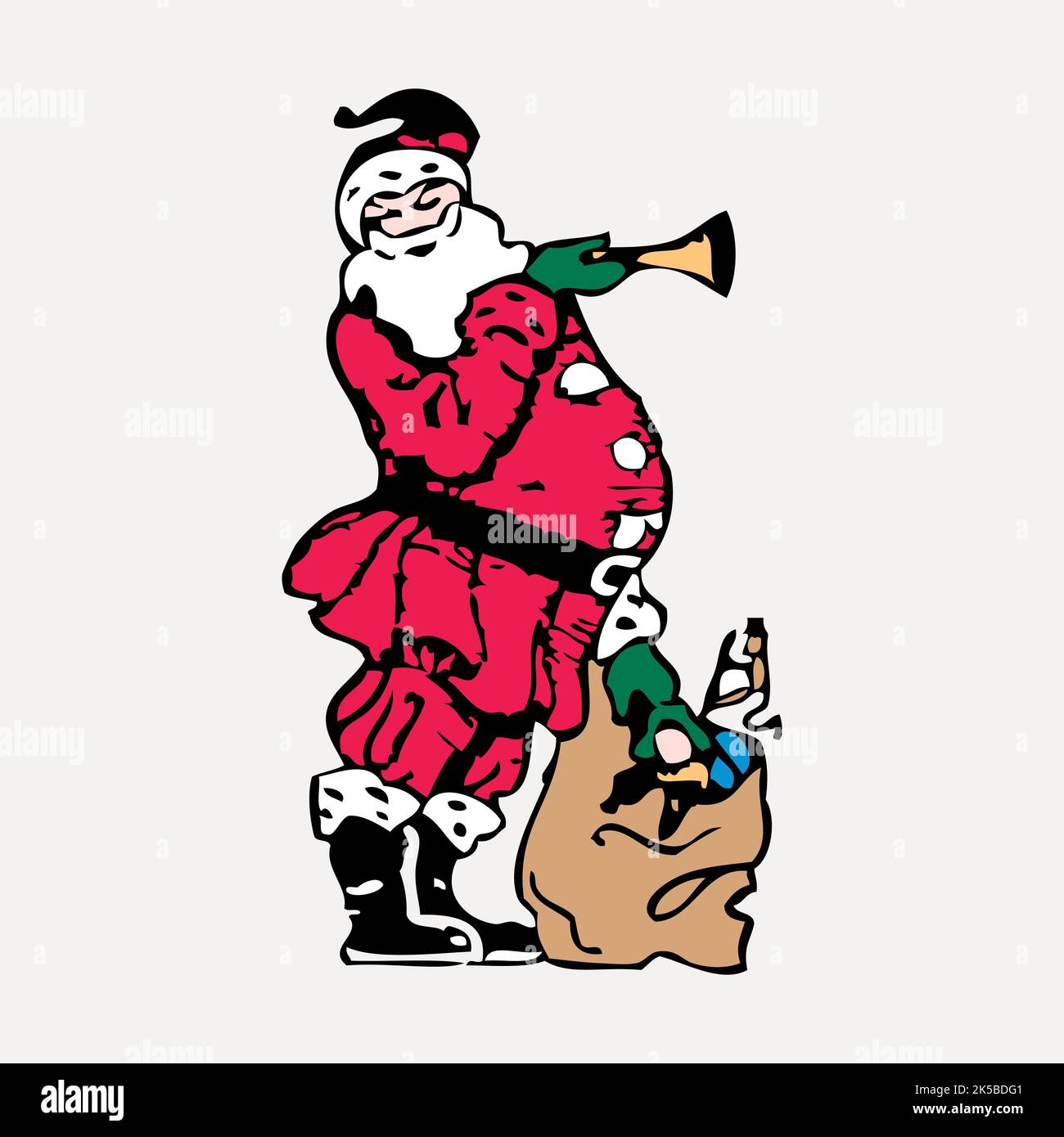 Santa Claus clipart, illustration vector Stock Vector Image & Art - Alamy