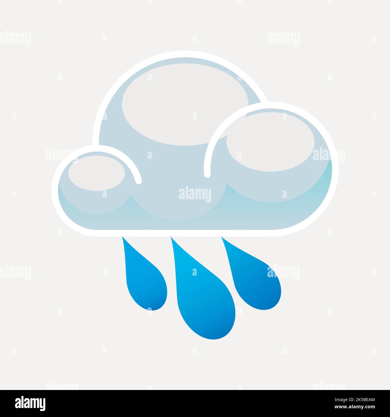 Raining cloud clipart, illustration vector Stock Vector Image & Art - Alamy