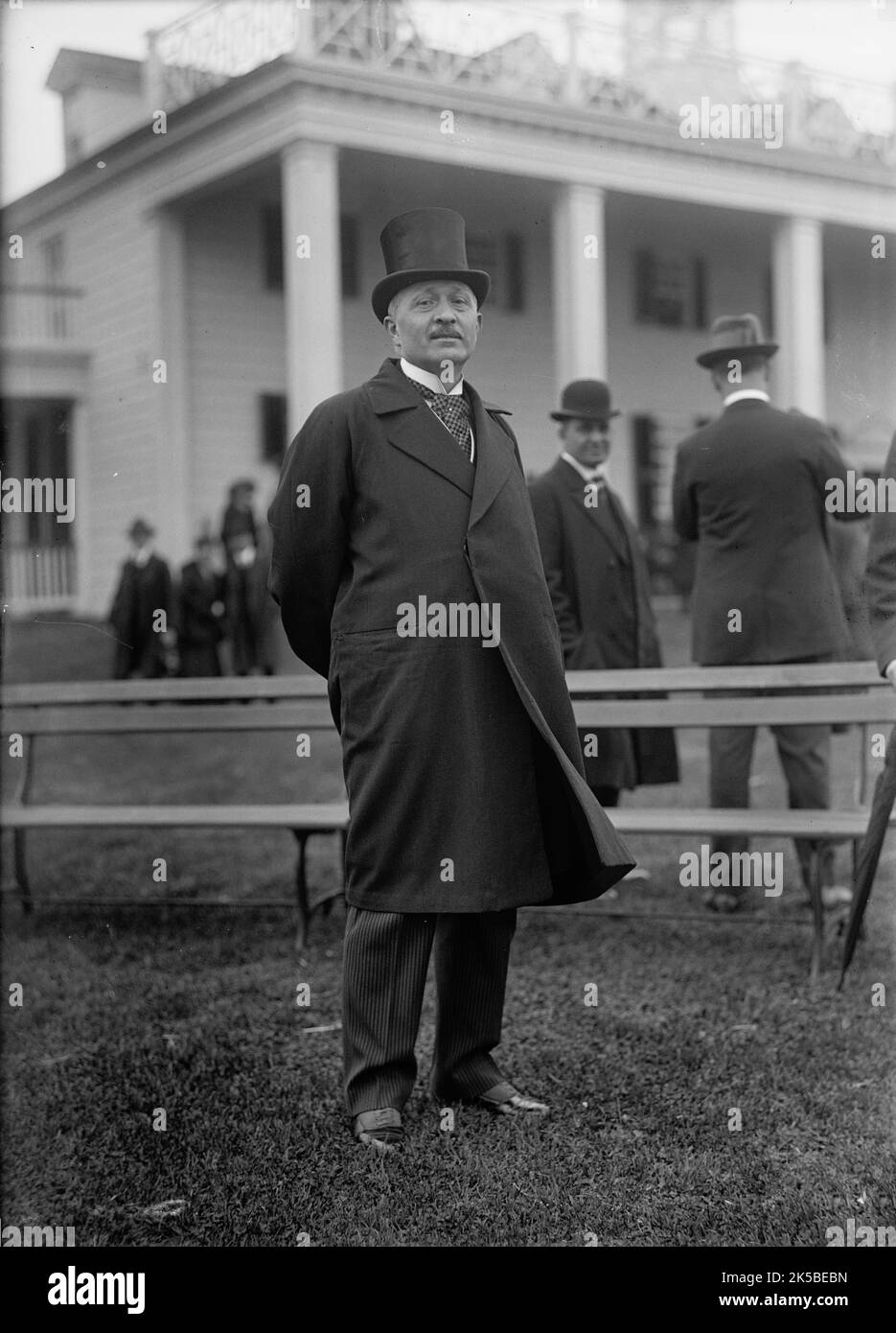 Allied Commission To U.S. Seated On Lawn Standing, Viviani, 1917
