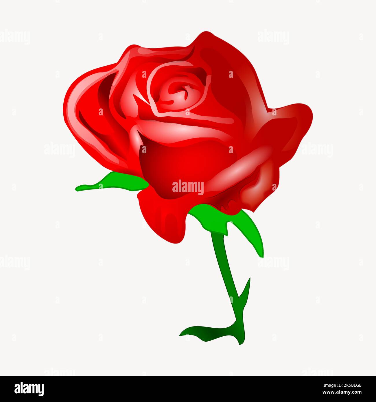 Red rose clipart, illustration vector Stock Vector Image & Art Alamy