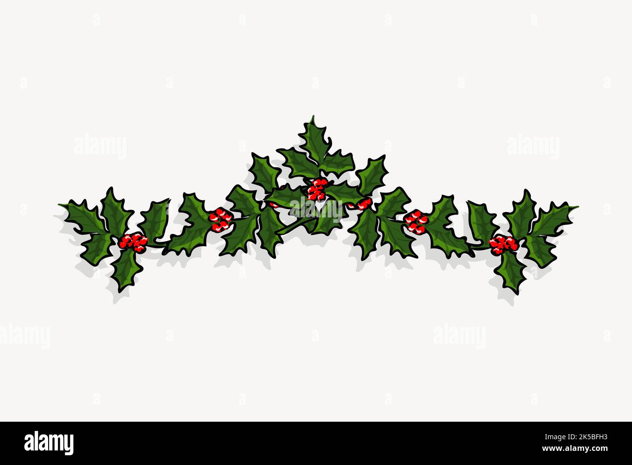 Holly Berry clipart, illustration vector Stock Vector Image & Art - Alamy
