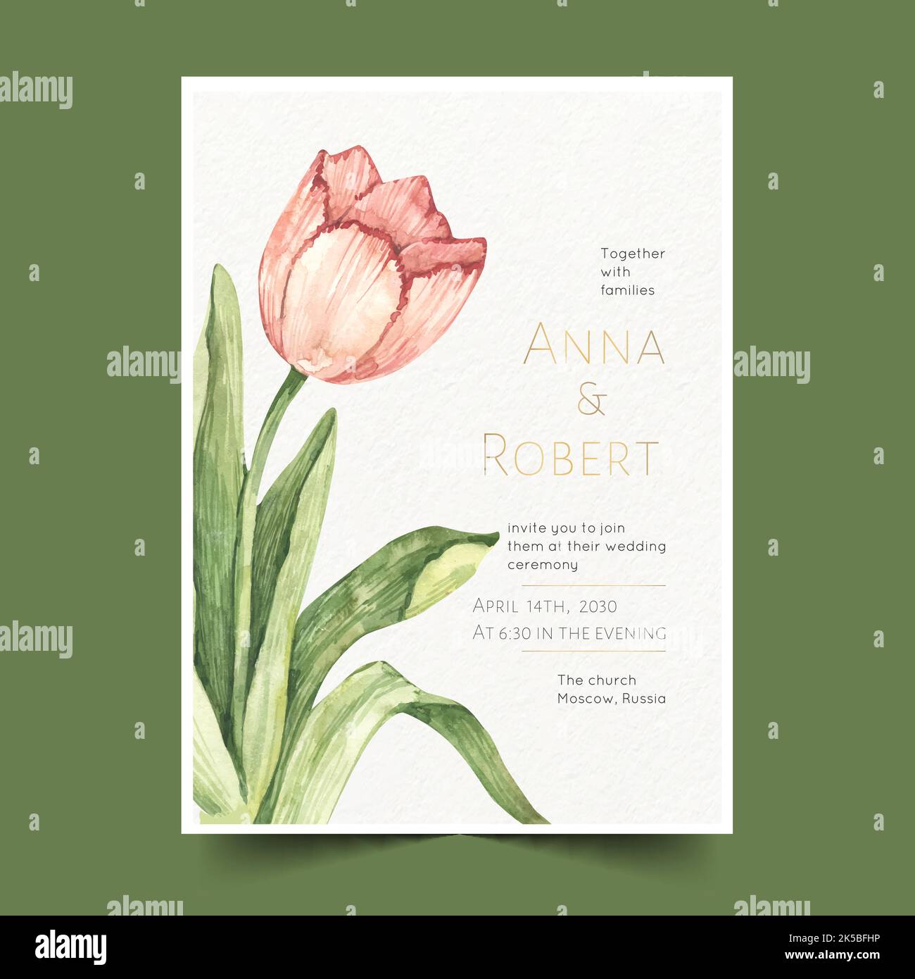 wedding invitation template vector design illustration Stock Vector ...