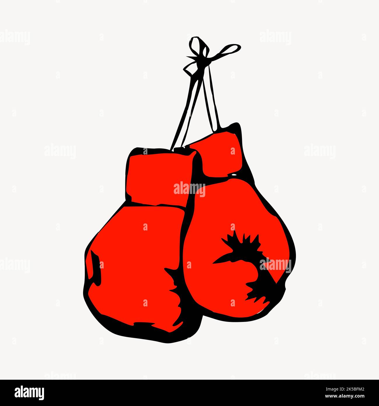 Boxing gloves clipart, illustration vector Stock Vector Image & Art Alamy