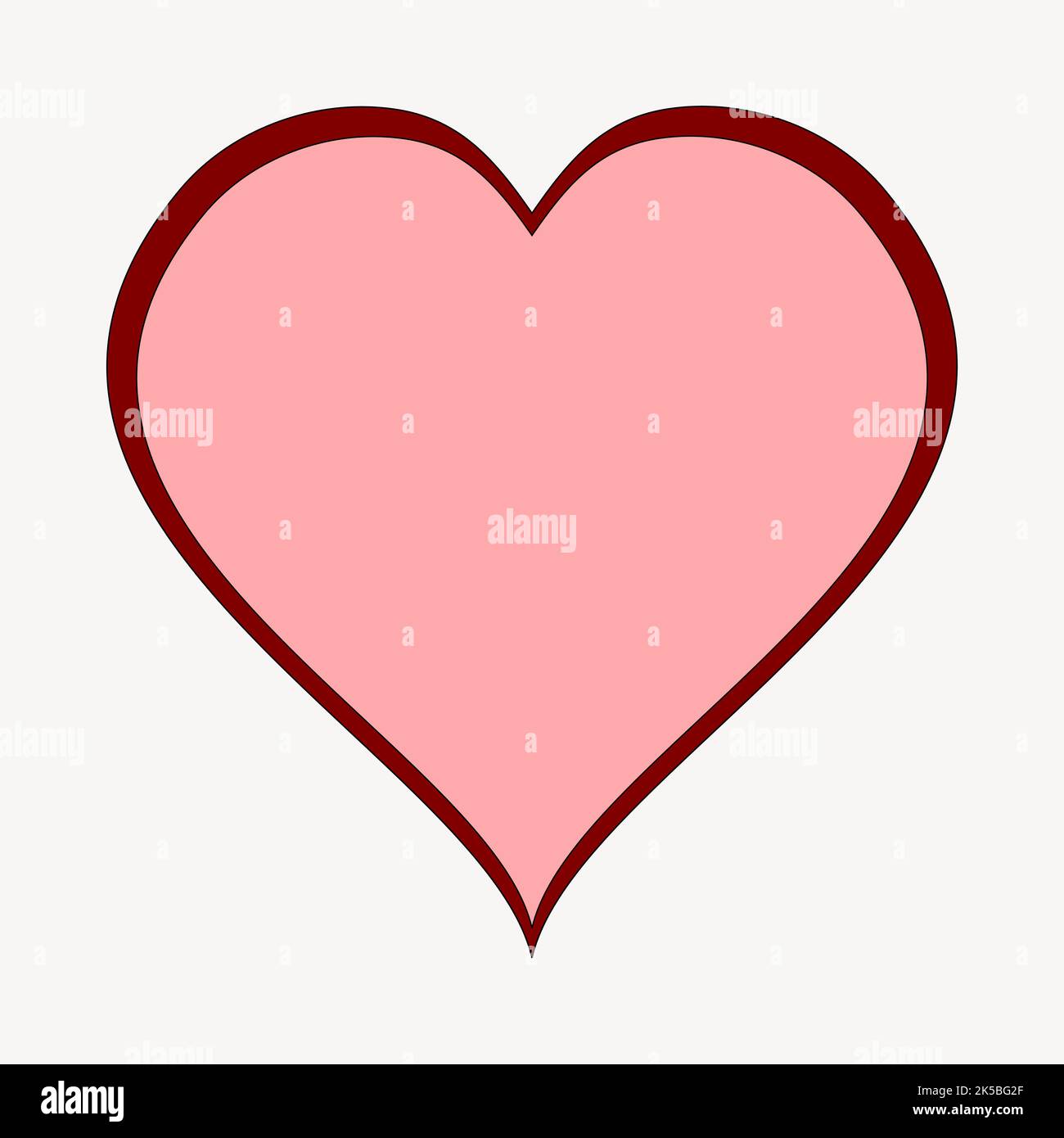 Pink heart clipart, illustration vector Stock Vector Image & Art - Alamy