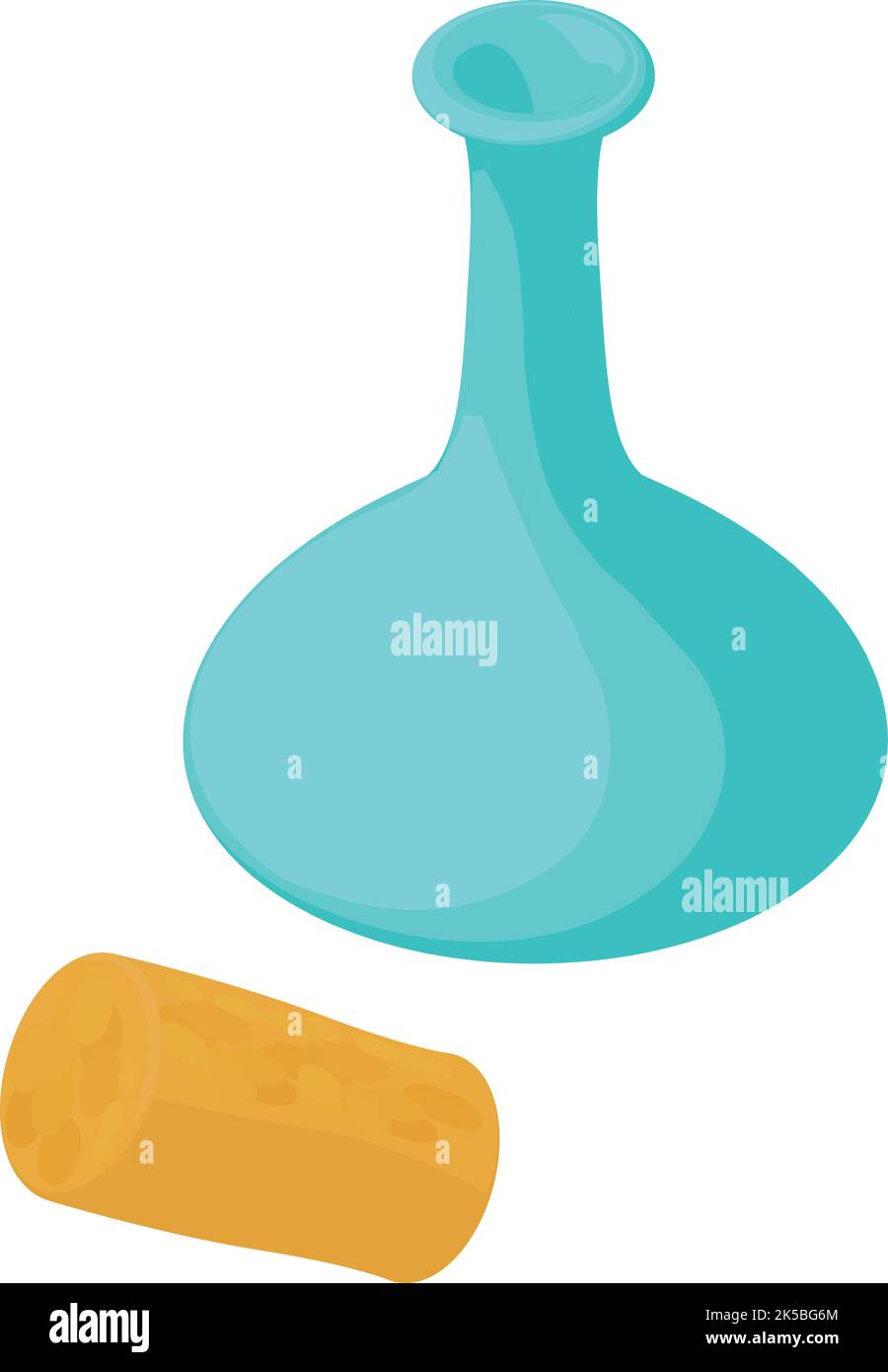 Wine accessory icon isometric vector. Empty glass decanter and wine