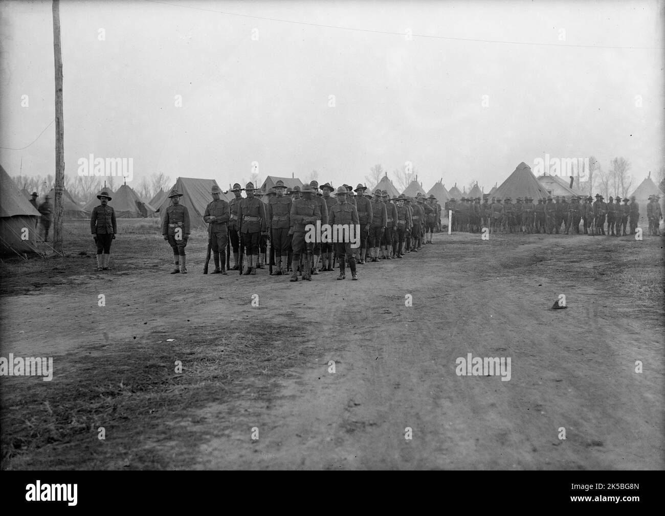 Army, U.S. Colored Soldiers, 1917. (African American soldiers). Stock Photo