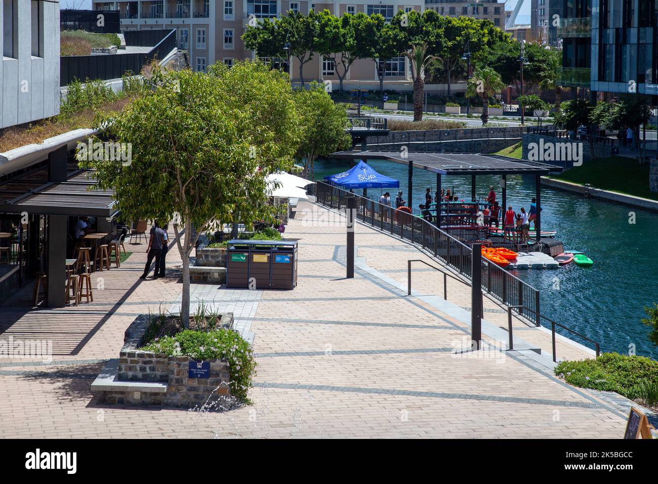 Cape Town Battery Park Canals - South Africa Stock Photo